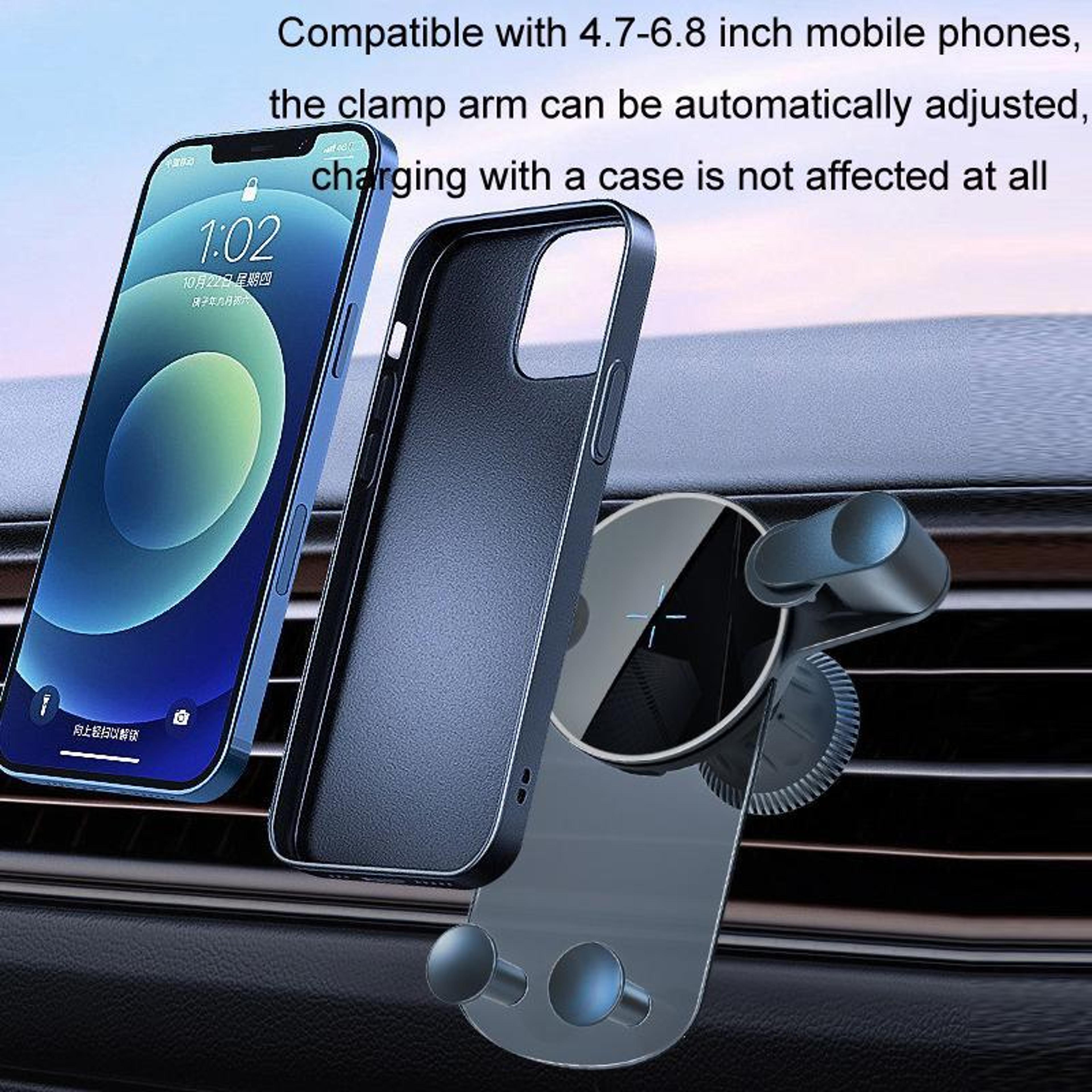 15W Fast Wireless Car Charger Mount With SnapOn Air Vent Holder  360 Rotation 9
