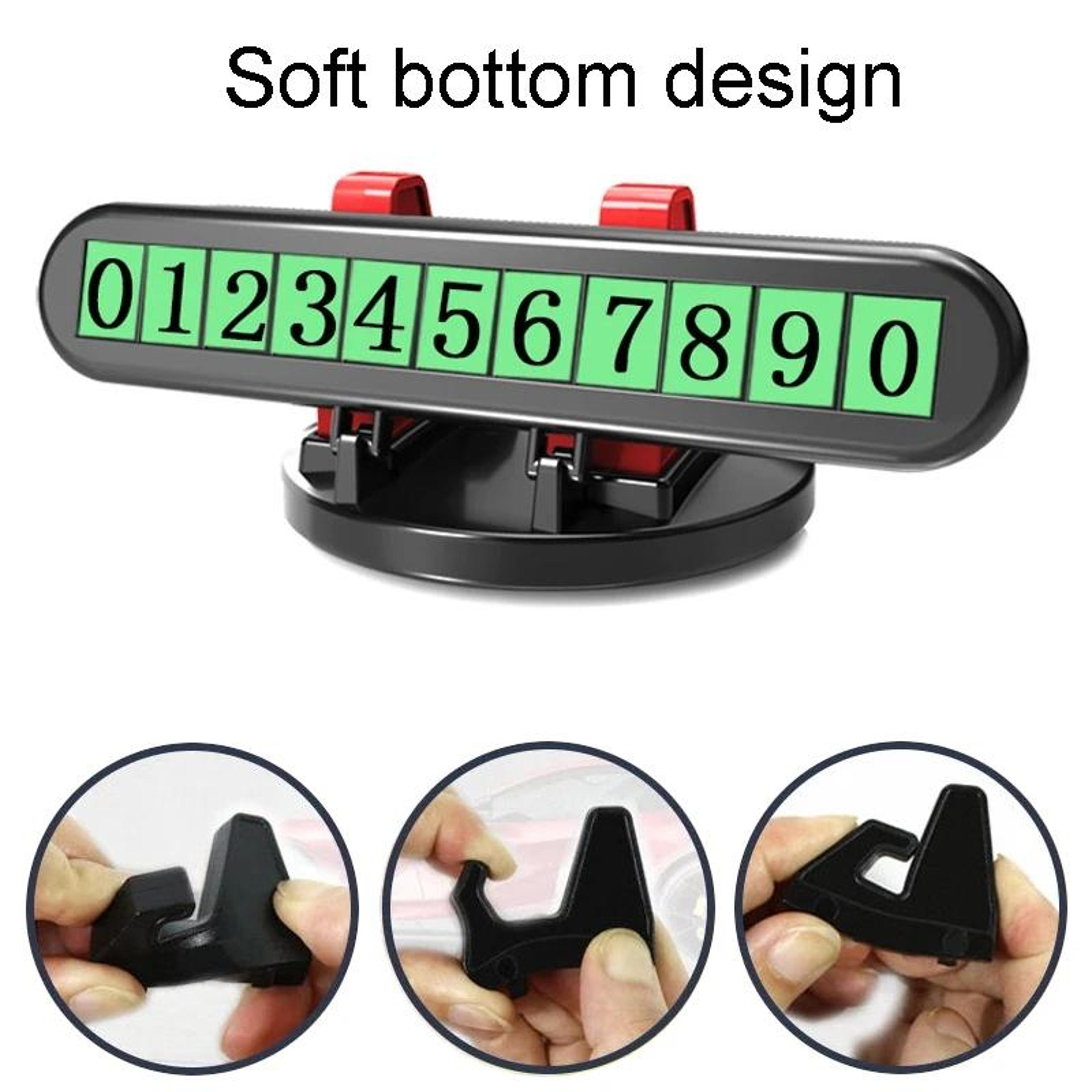 2in1 Car Phone Holder  Temporary Parking Number Plate Dashboard Mount 2