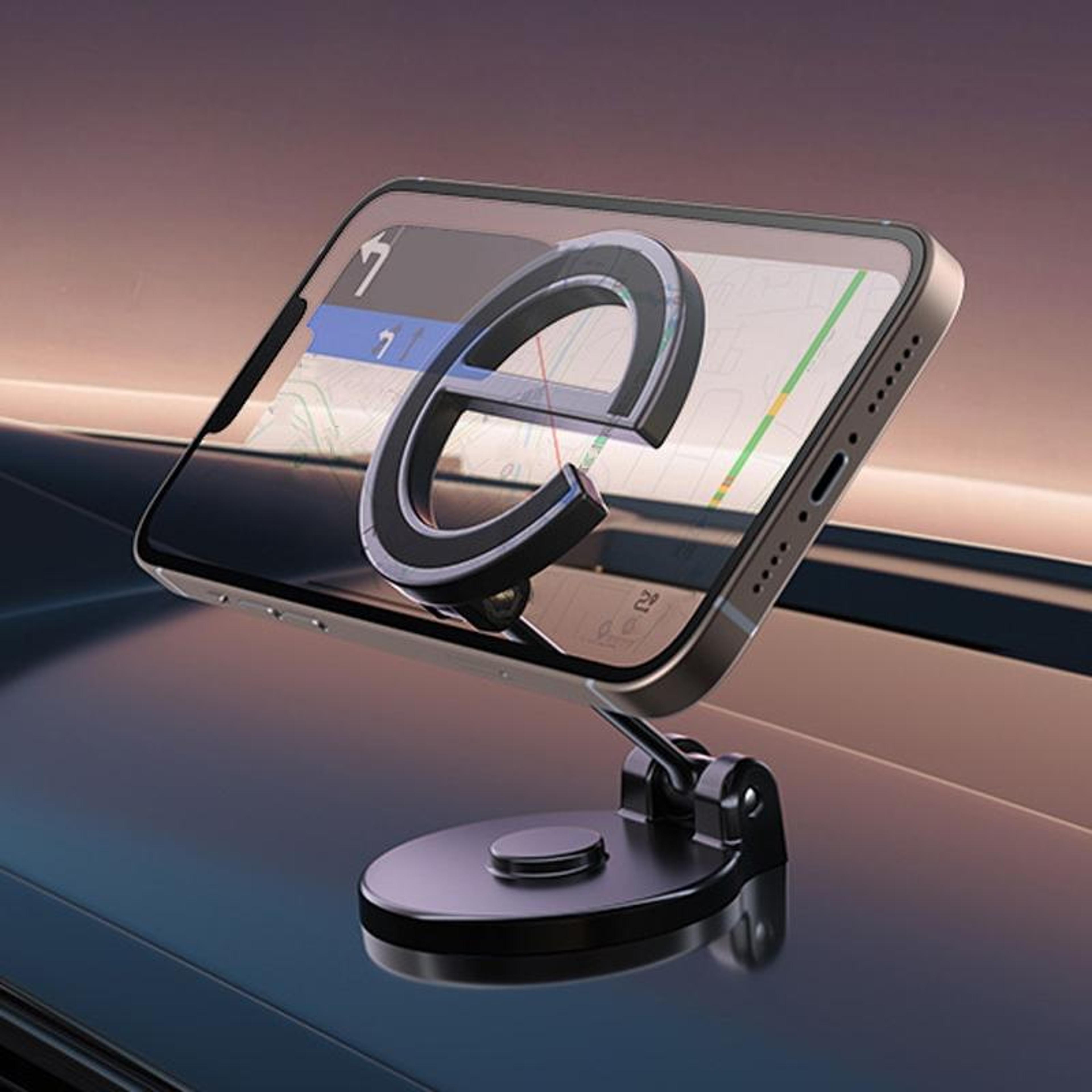 D38 Letter E Magnetic Folding Car Phone Holder Dashboard StickOn Navigation Stand 0
