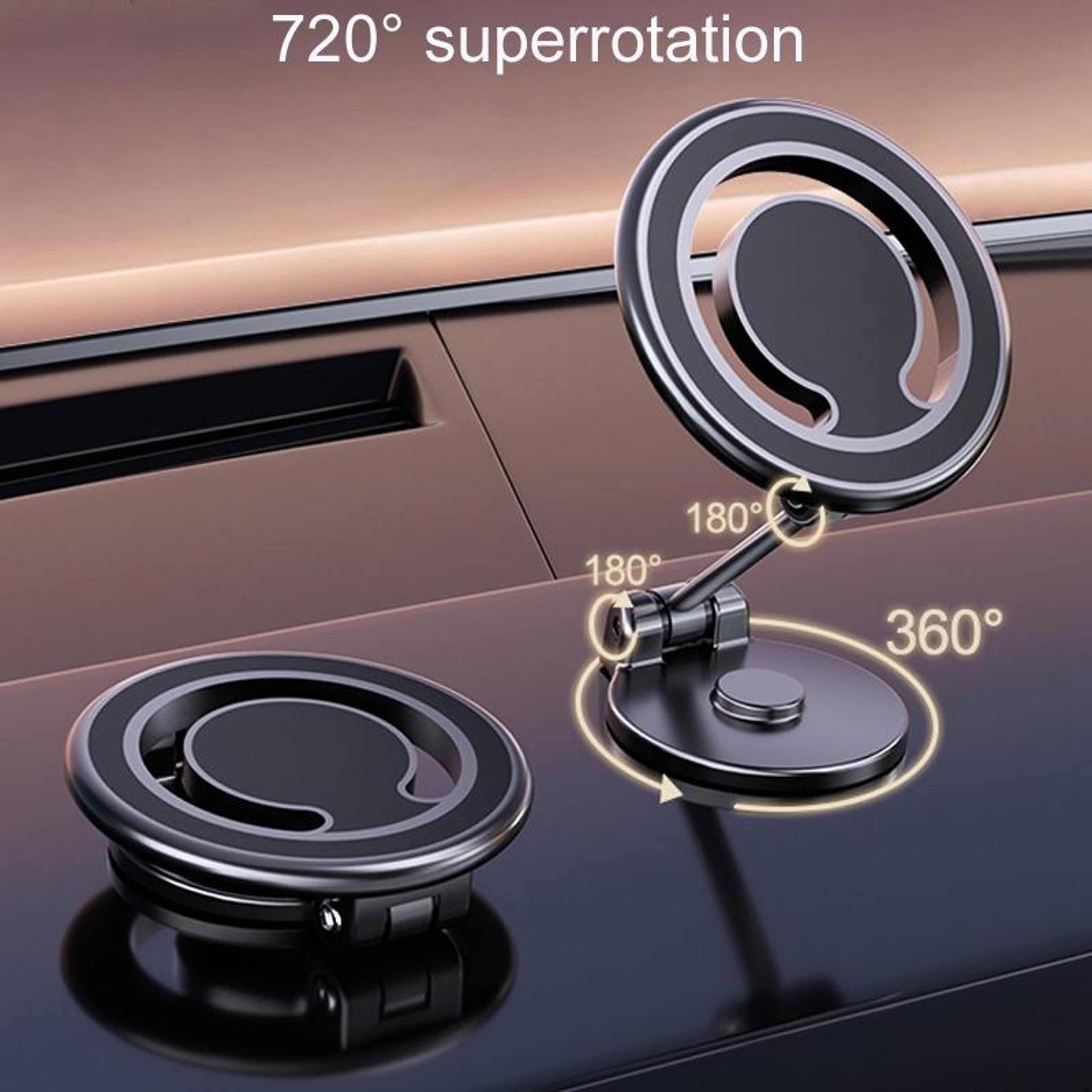 D33 Foldable Magnetic Car Phone Holder With 360 Rotation Dashboard Mount 6