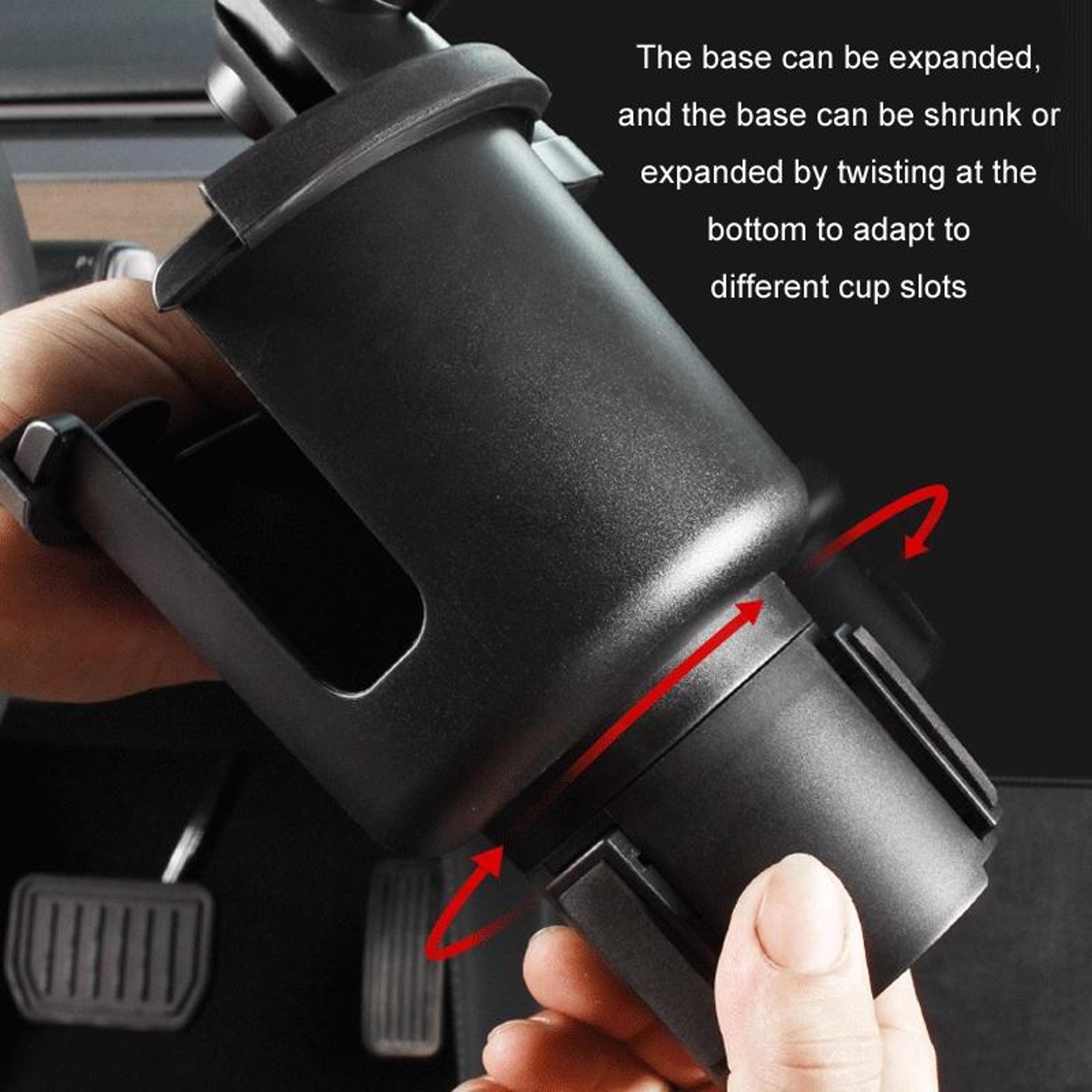 360 Rotating Car Phone Holder Adjustable Cup Holder Phone Mount For Secure HandsFree Driving 4