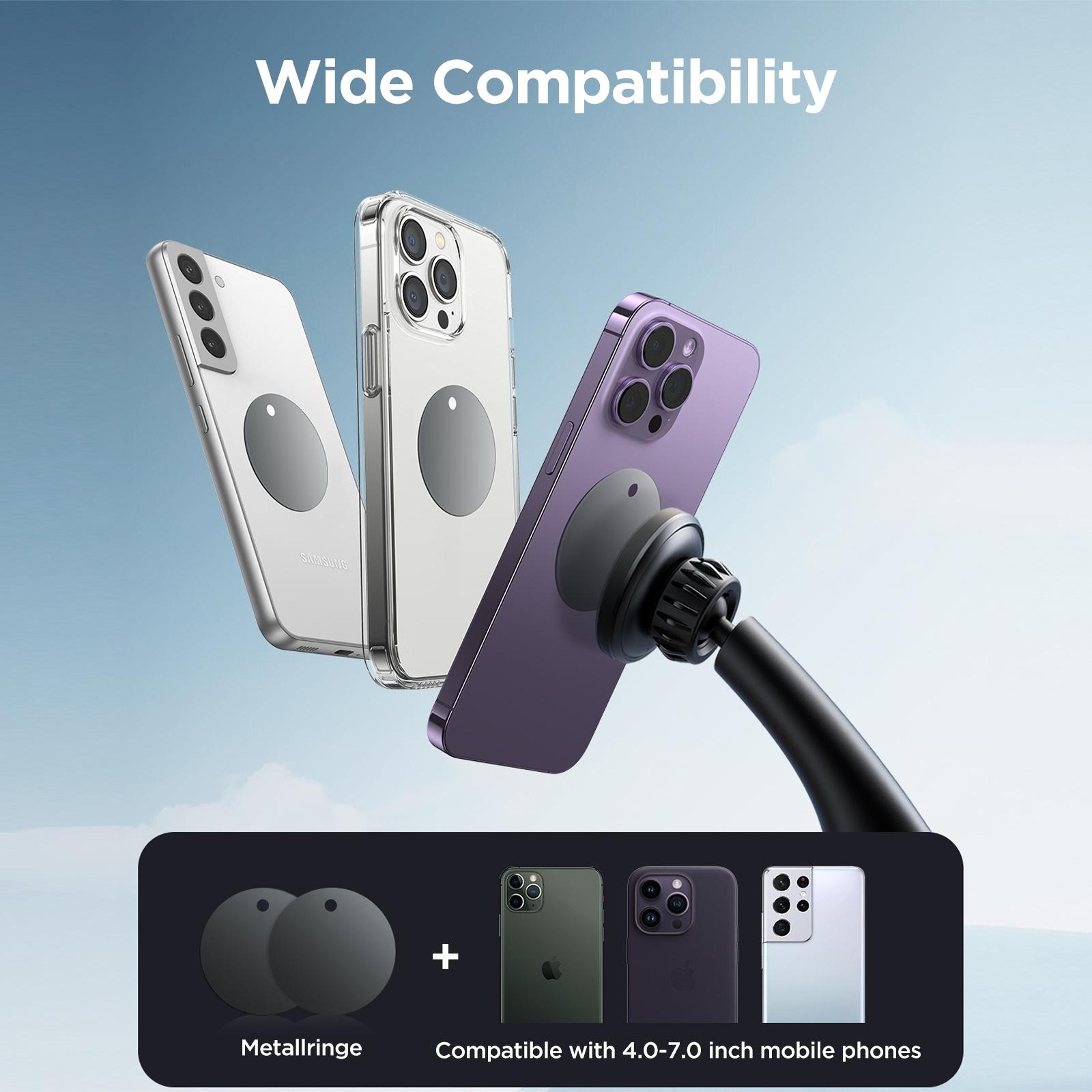 Magnetic Car Phone Holder Dashboard  Windshield Mount For 47 Inch Smartphones 6