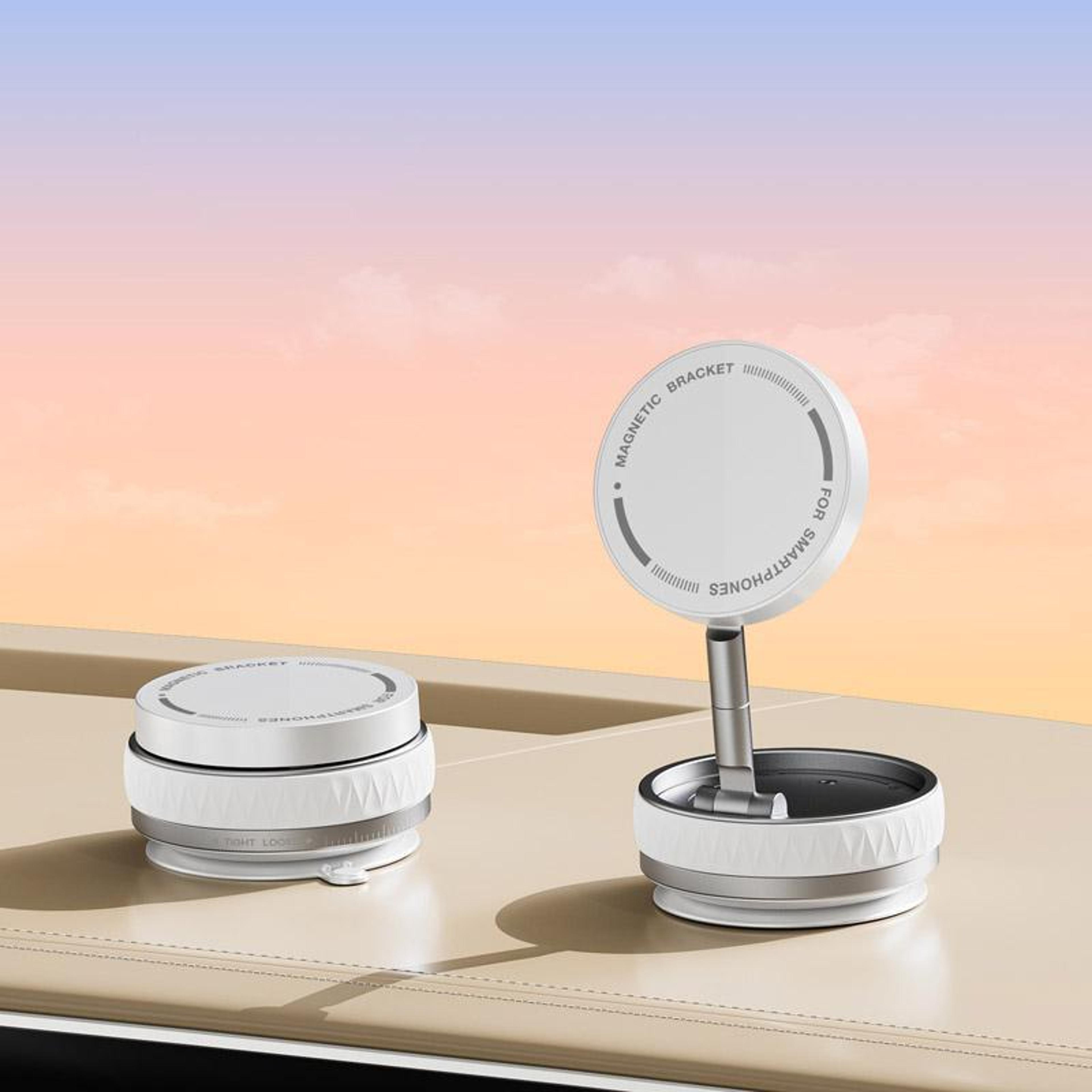 360 Magnetic Phone Holder For Car Vacuum Suction Rotatable Foldable Car Phone Mount 8