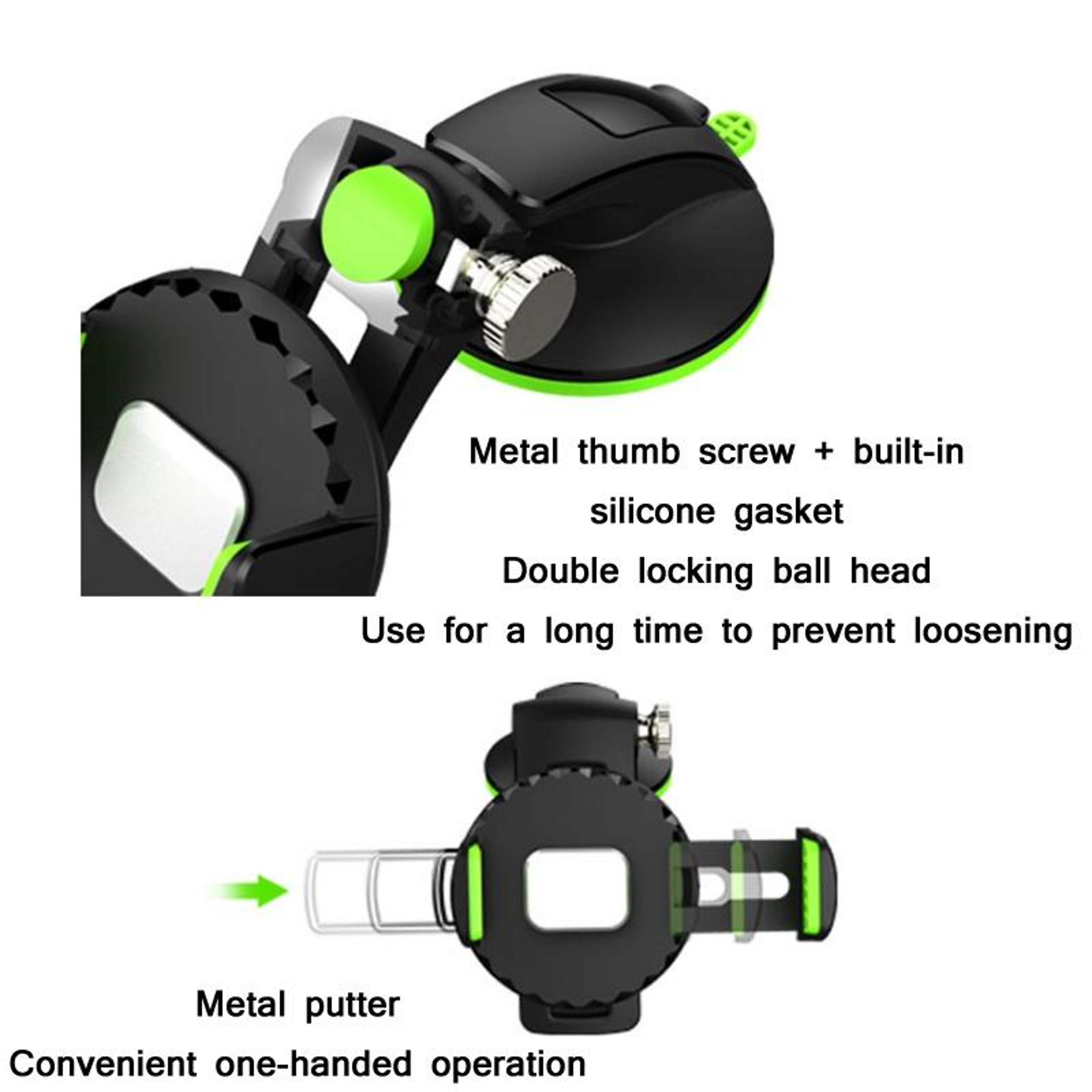 Universal Car Phone Holder With Strong Suction Cup Adjustable Dashboard  Windshield Mount 2