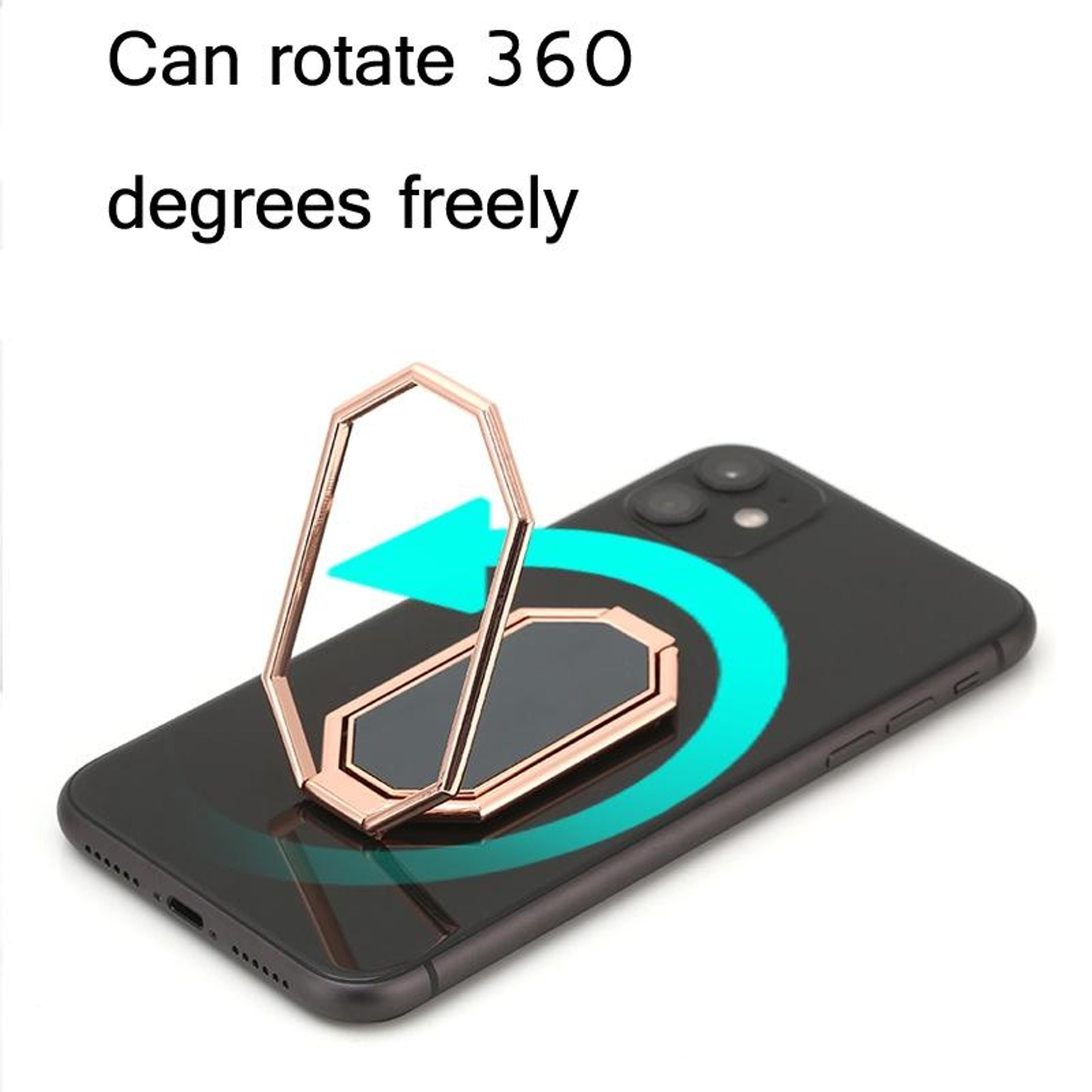360 Degree Phone Ring Holder Magnetic Phone Grip Kickstand For Car Mount Zinc Alloy 7