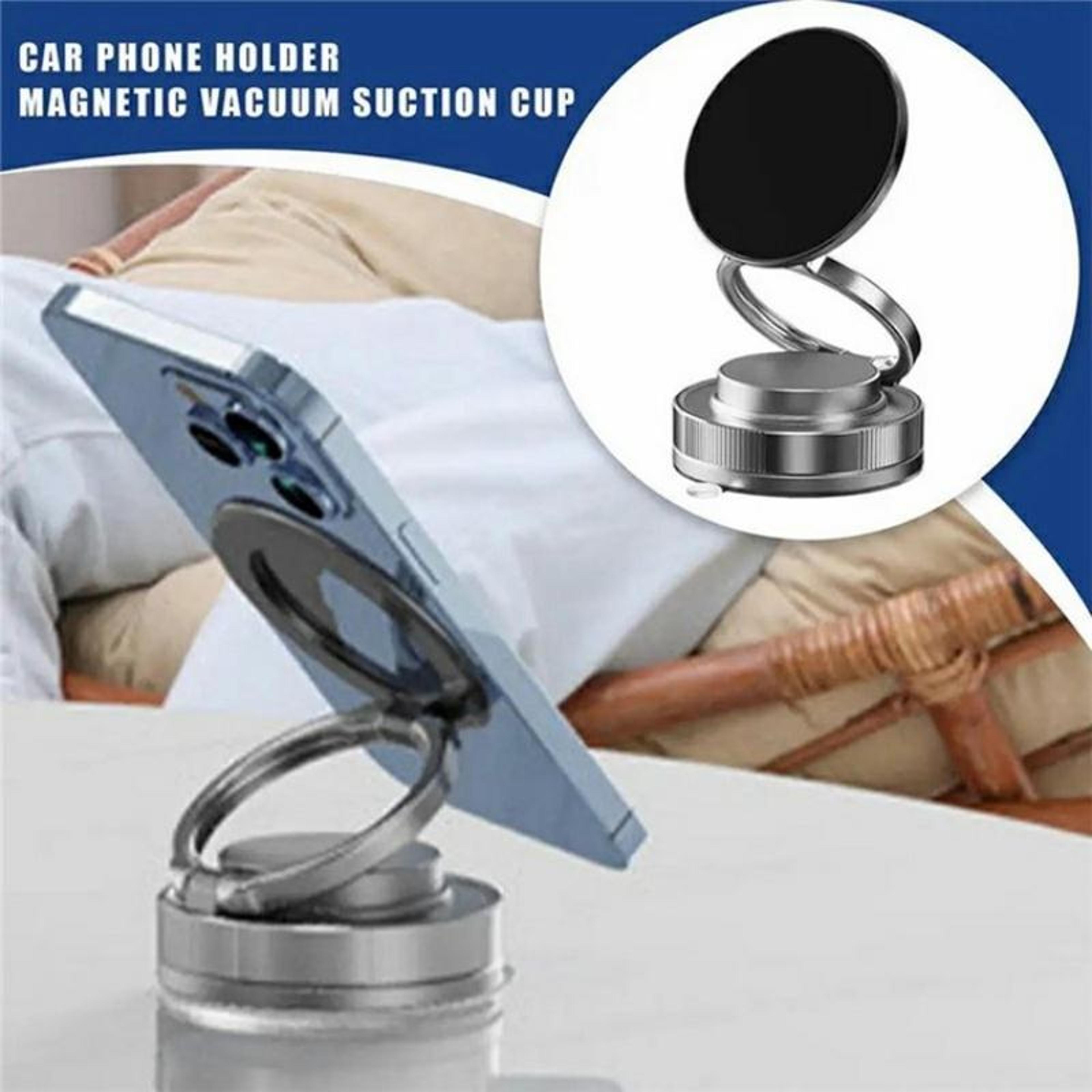 T28 Magnetic Phone Holder Vacuum Suction Car Mount And Desktop Stand With 360 Degree Rotation 4