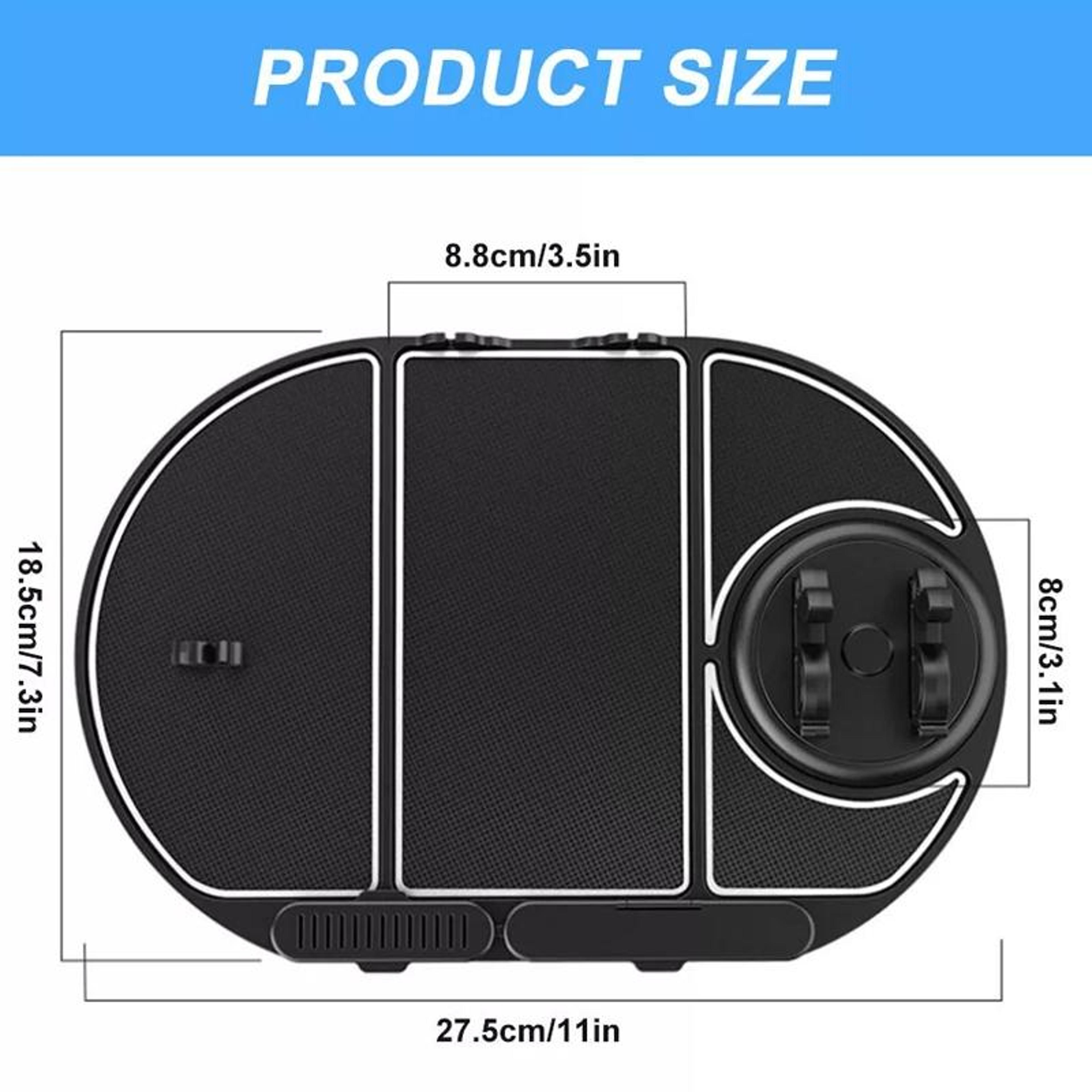 360 Car Phone Holder Non Slip Dashboard Phone Mount With Aromatherapy Organizer Pad 3