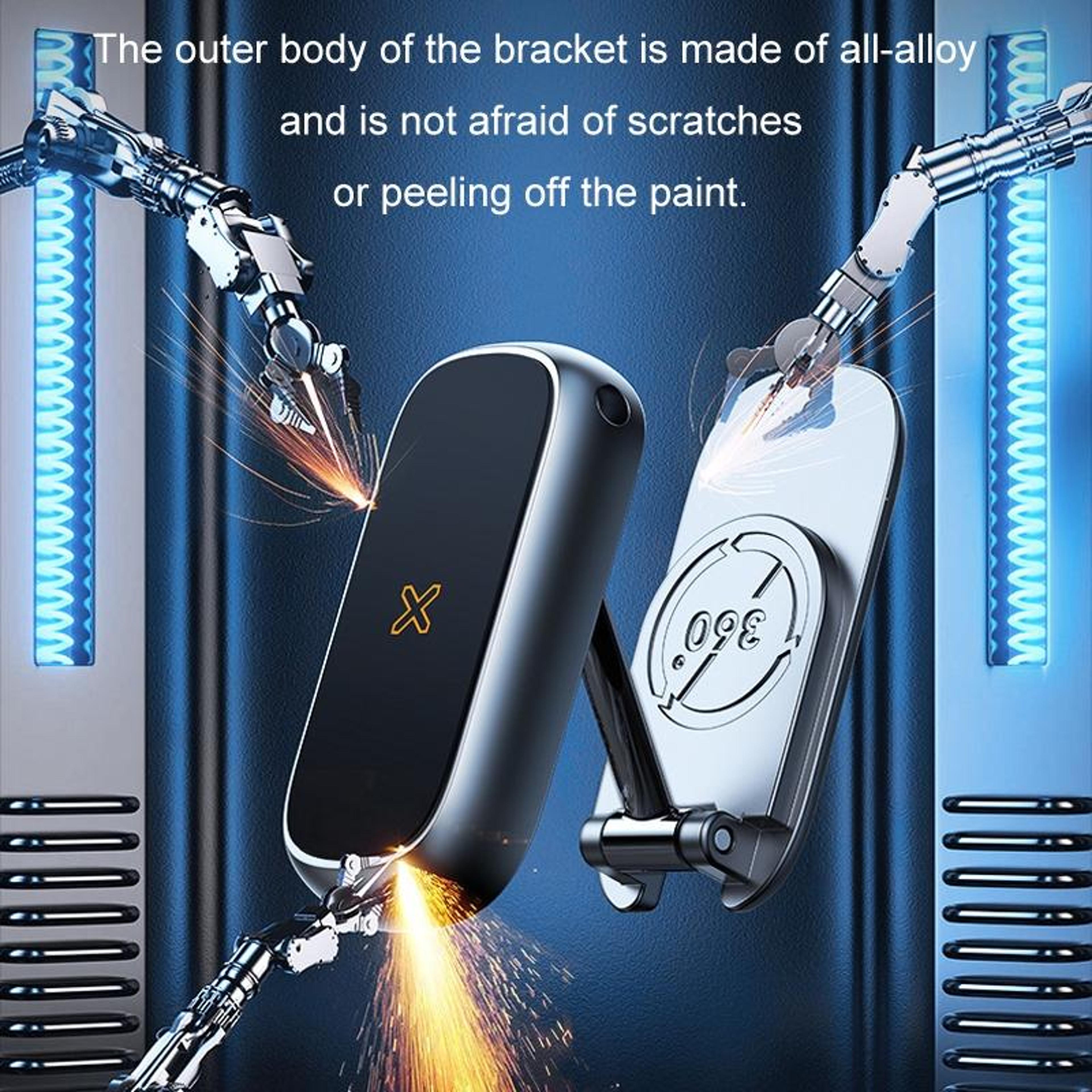 Foldable Magnetic Car Phone Holder With 720 Degree Rotation Dashboard Navigation Mount 2
