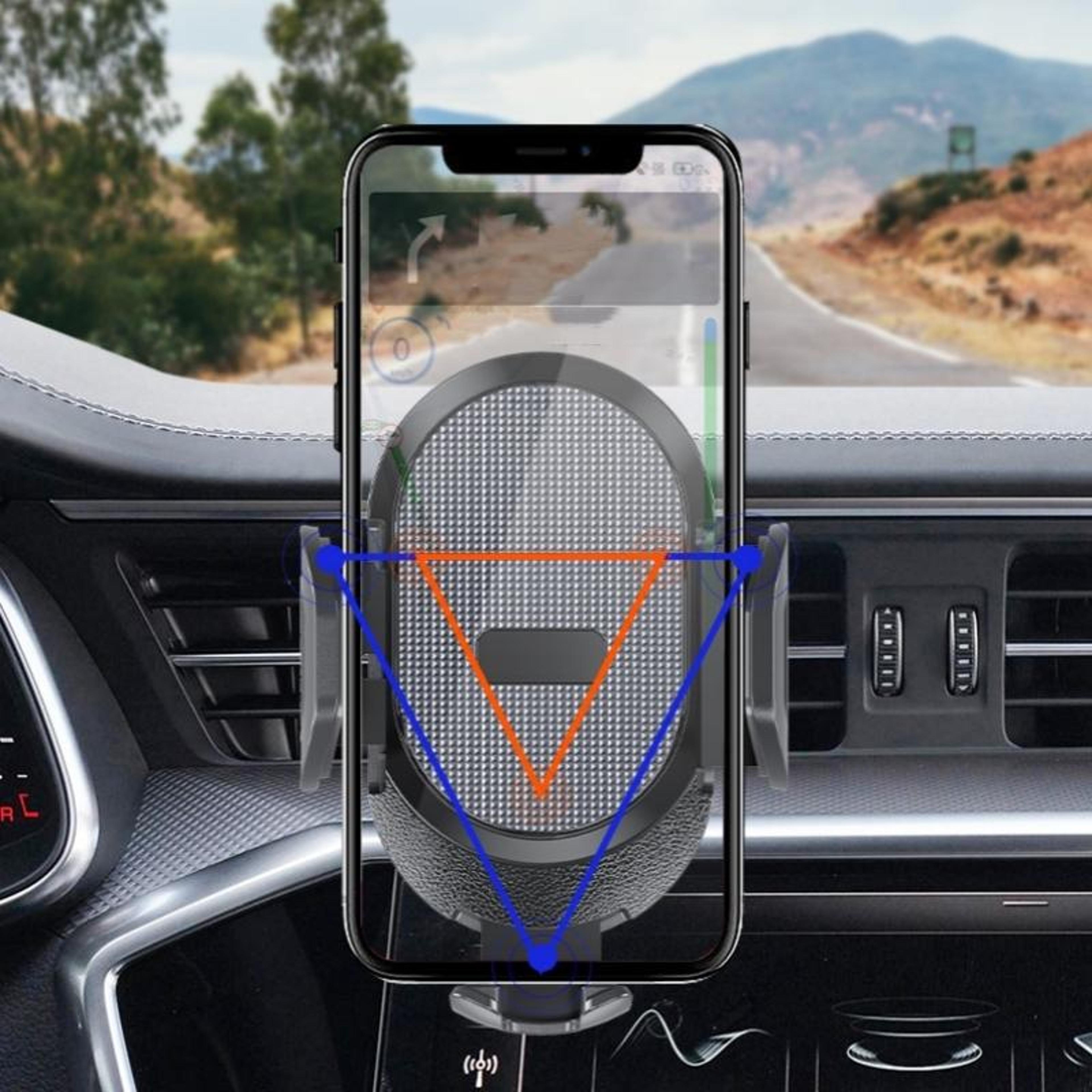 D33 Car Phone Holder Gravity Dashboard Phone Mount With Suction Cup And Air Vent Clip 0