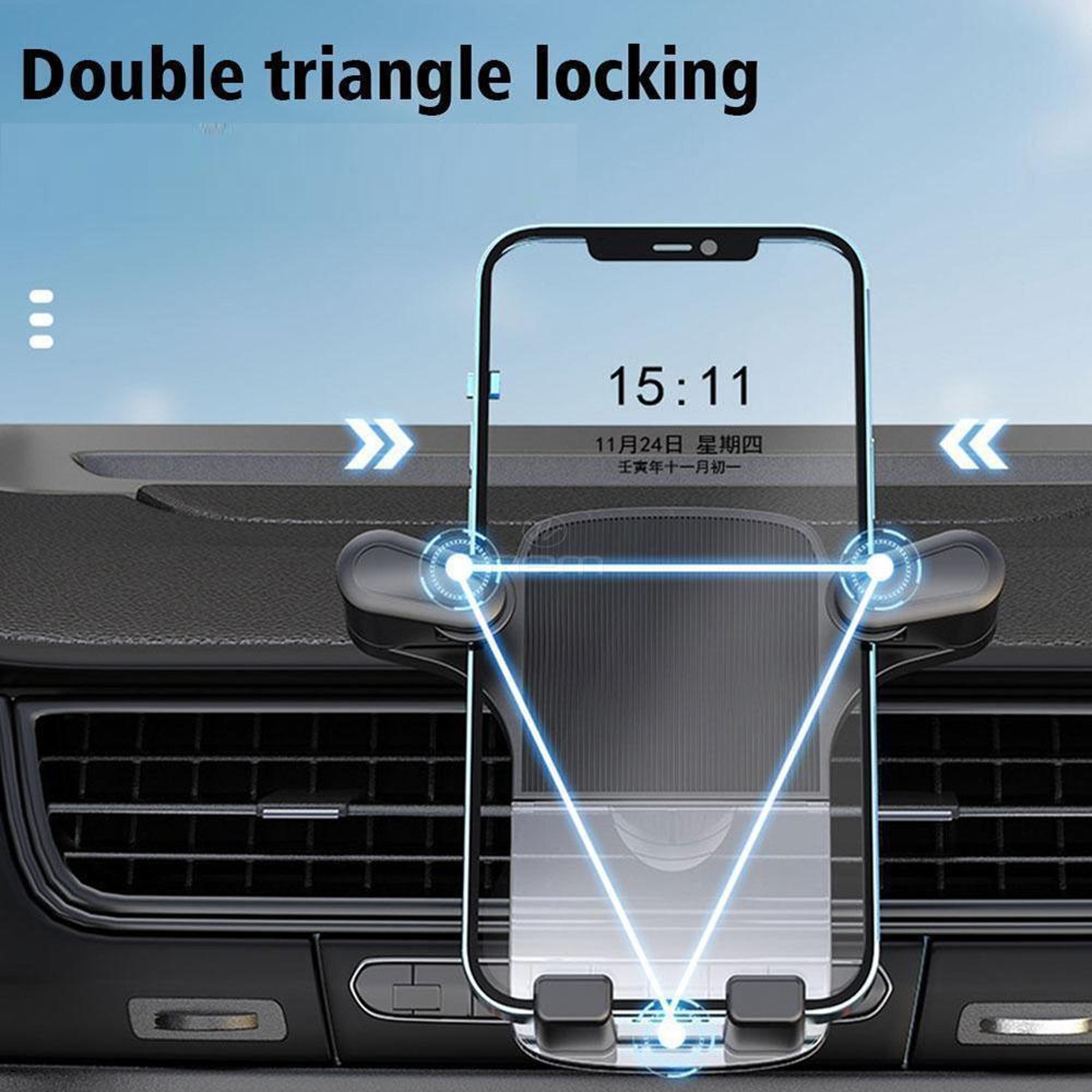 Gravity Car Phone Holder Air Vent Mount Hands Free Navigation Bracket For 47 To 72 Inch Phones 1