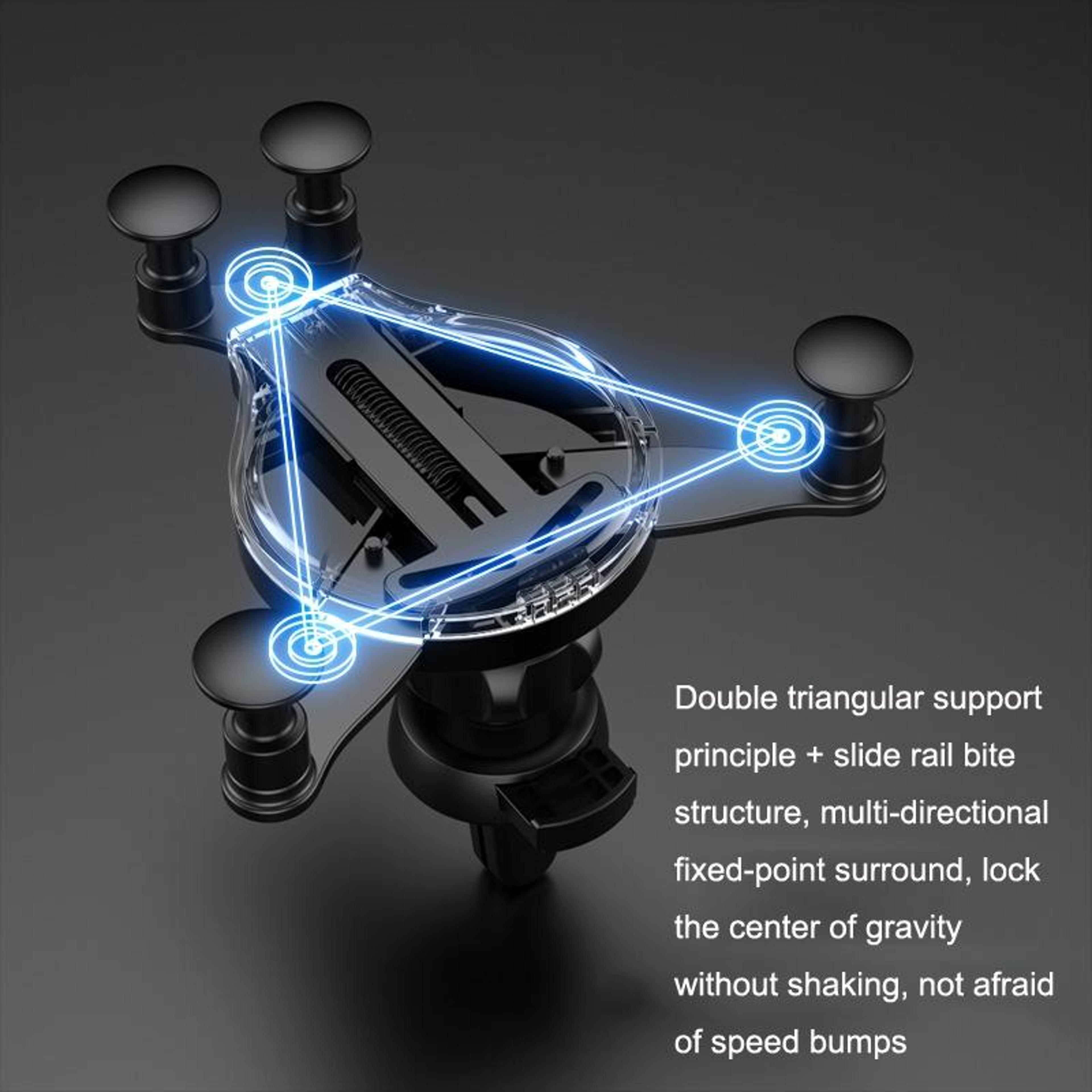 Universal 360 Rotating Car Phone Holder Air Vent Clip Mount With Secure Lock Grip 2 PCS 3