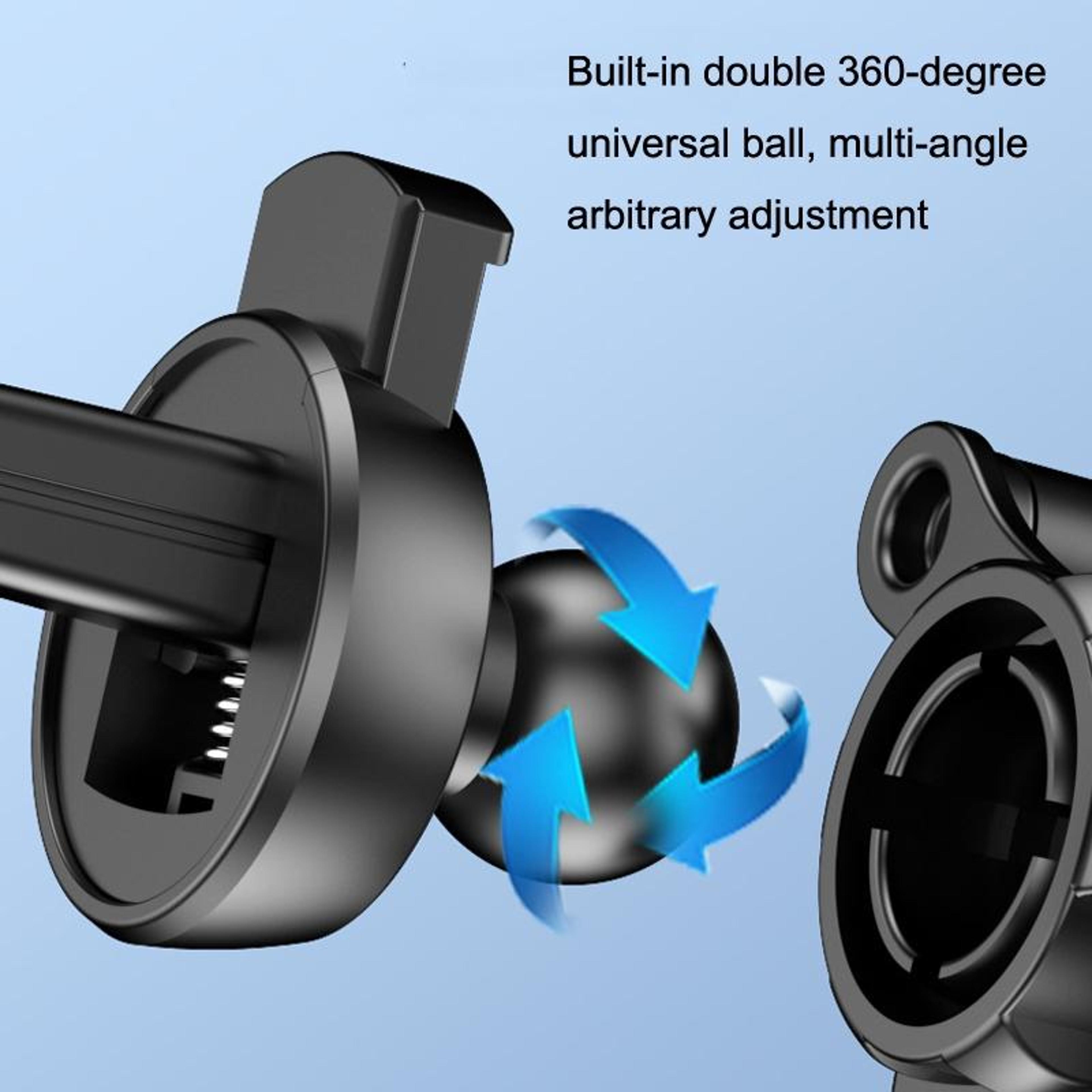 Universal 360 Rotating Car Phone Holder Air Vent Clip Mount With Secure Lock Grip 2 PCS 4