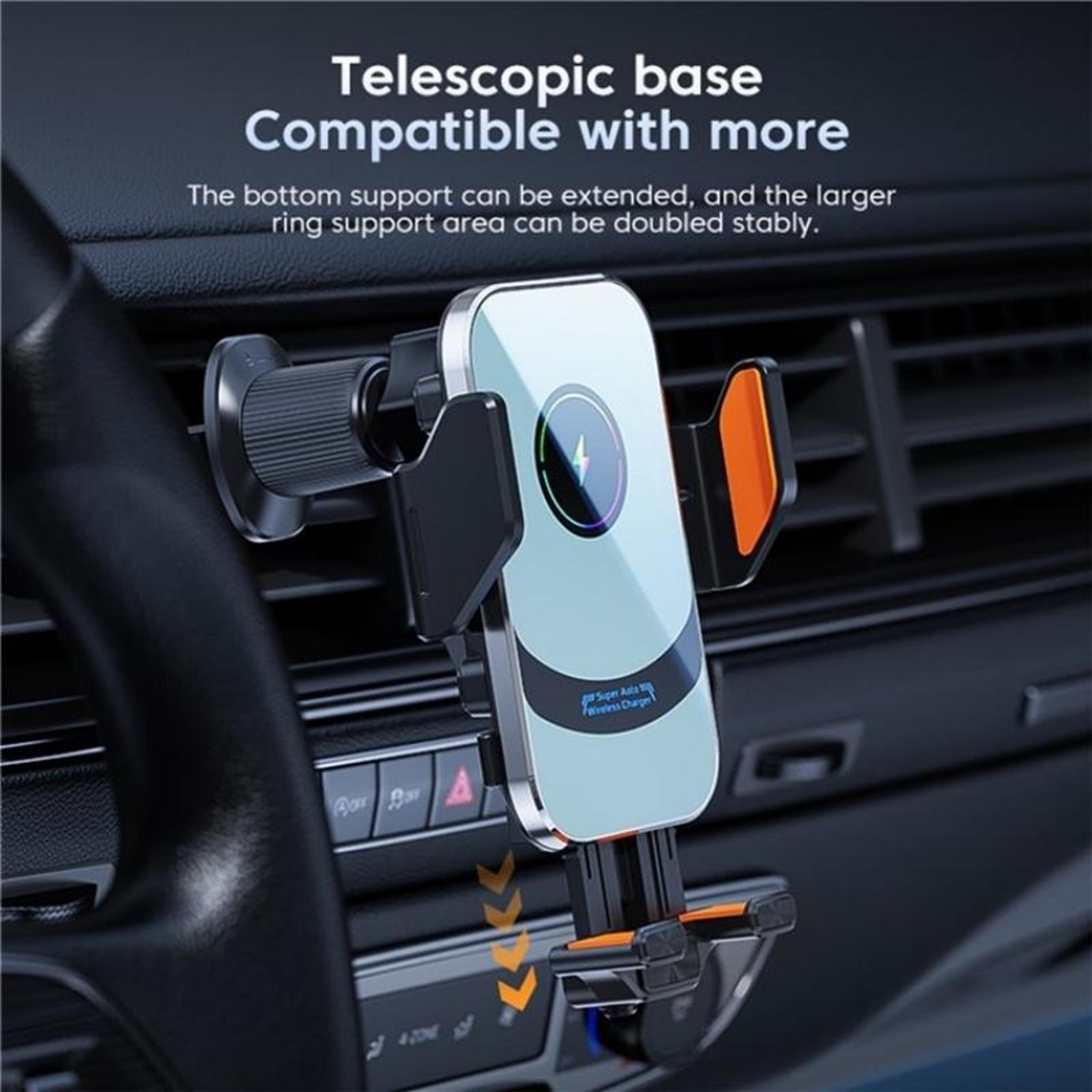 X16 Magnetic Car Phone Mount Smart Sensor Wireless Car Charger Auto Clamp Fast Charging Holder 5
