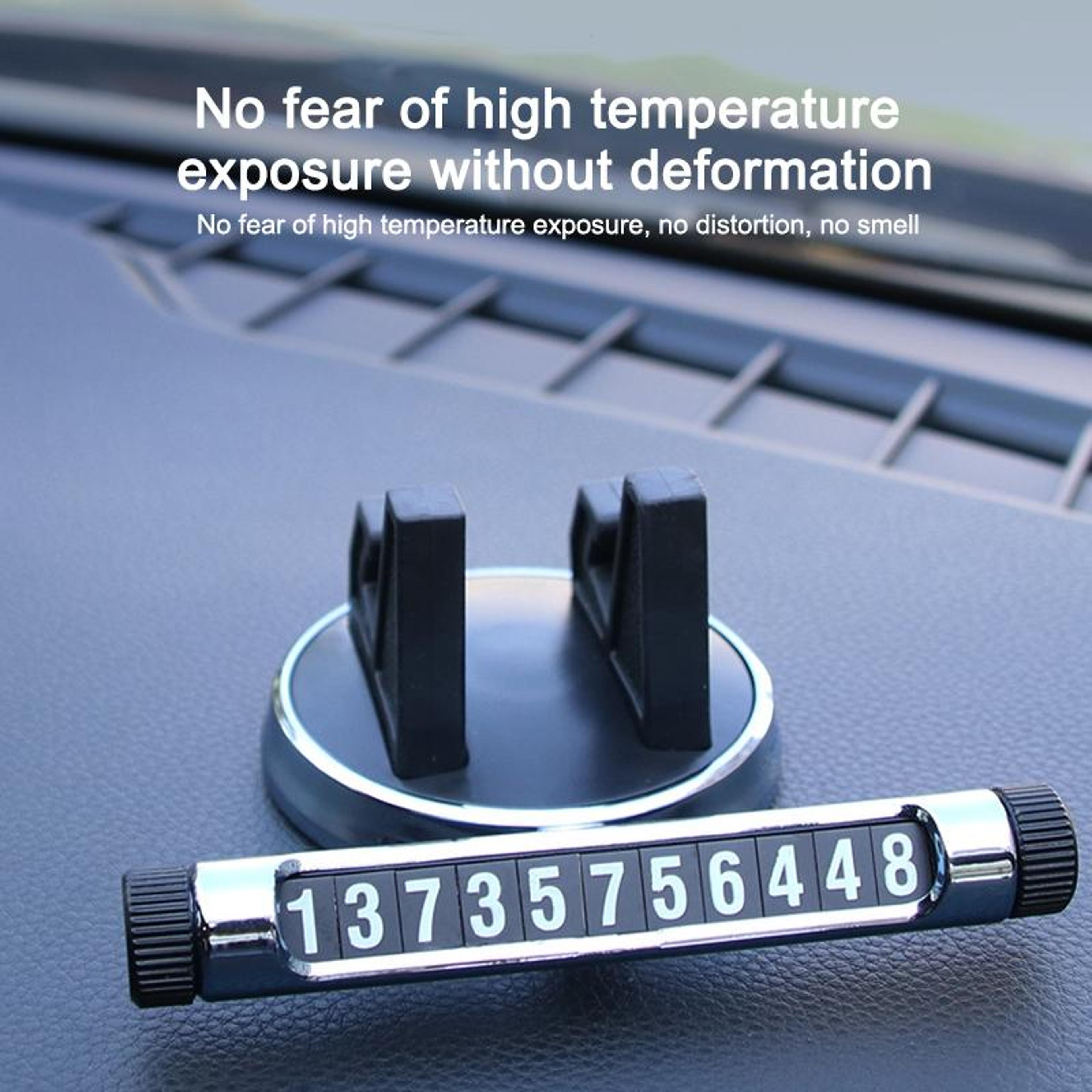 360 Degree Car Phone Holder Dashboard Mount With Temporary Parking Card 9