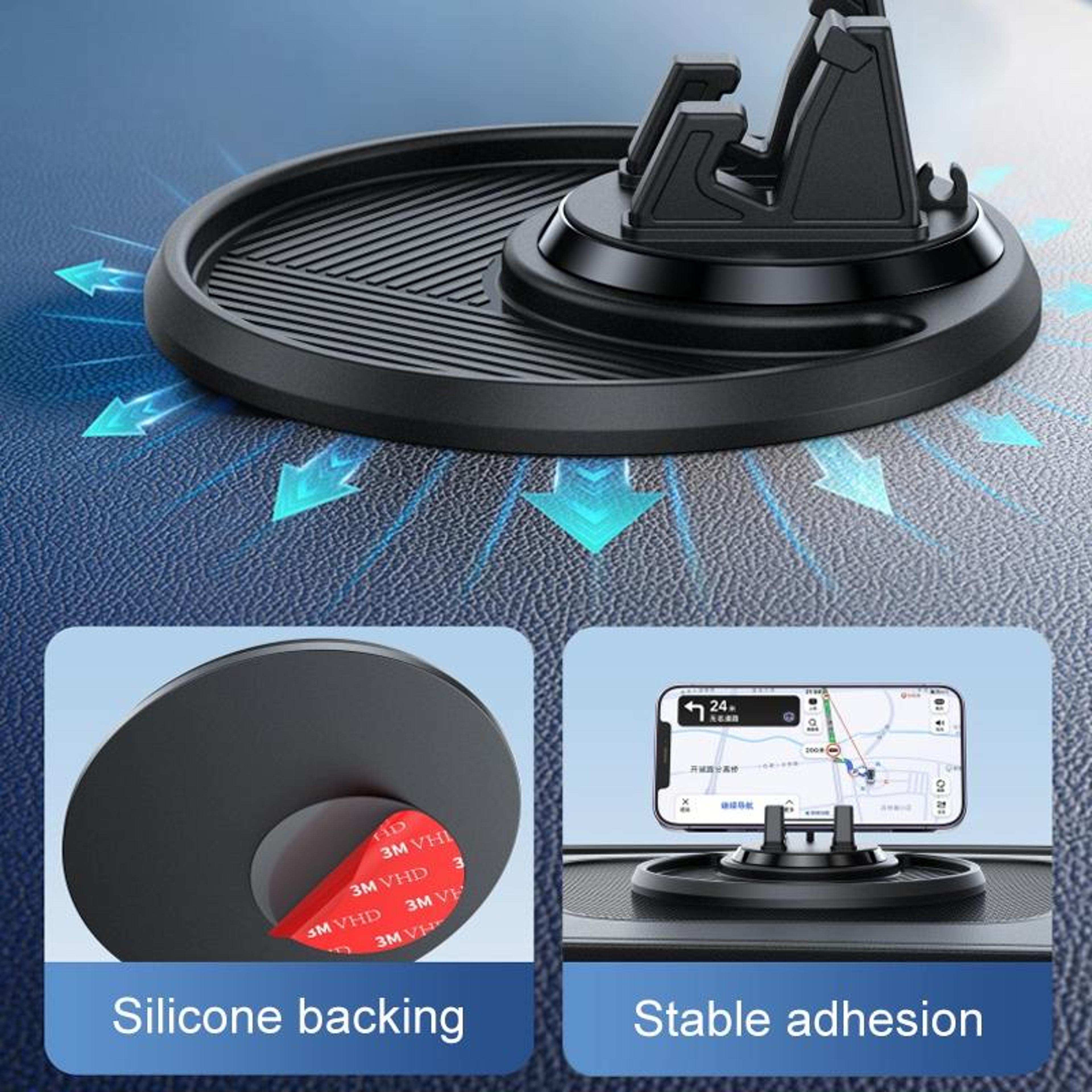 360 Rotating Car Dashboard Phone Holder Non Slip Dashboard Phone Mount Universal Navigation Stand 11