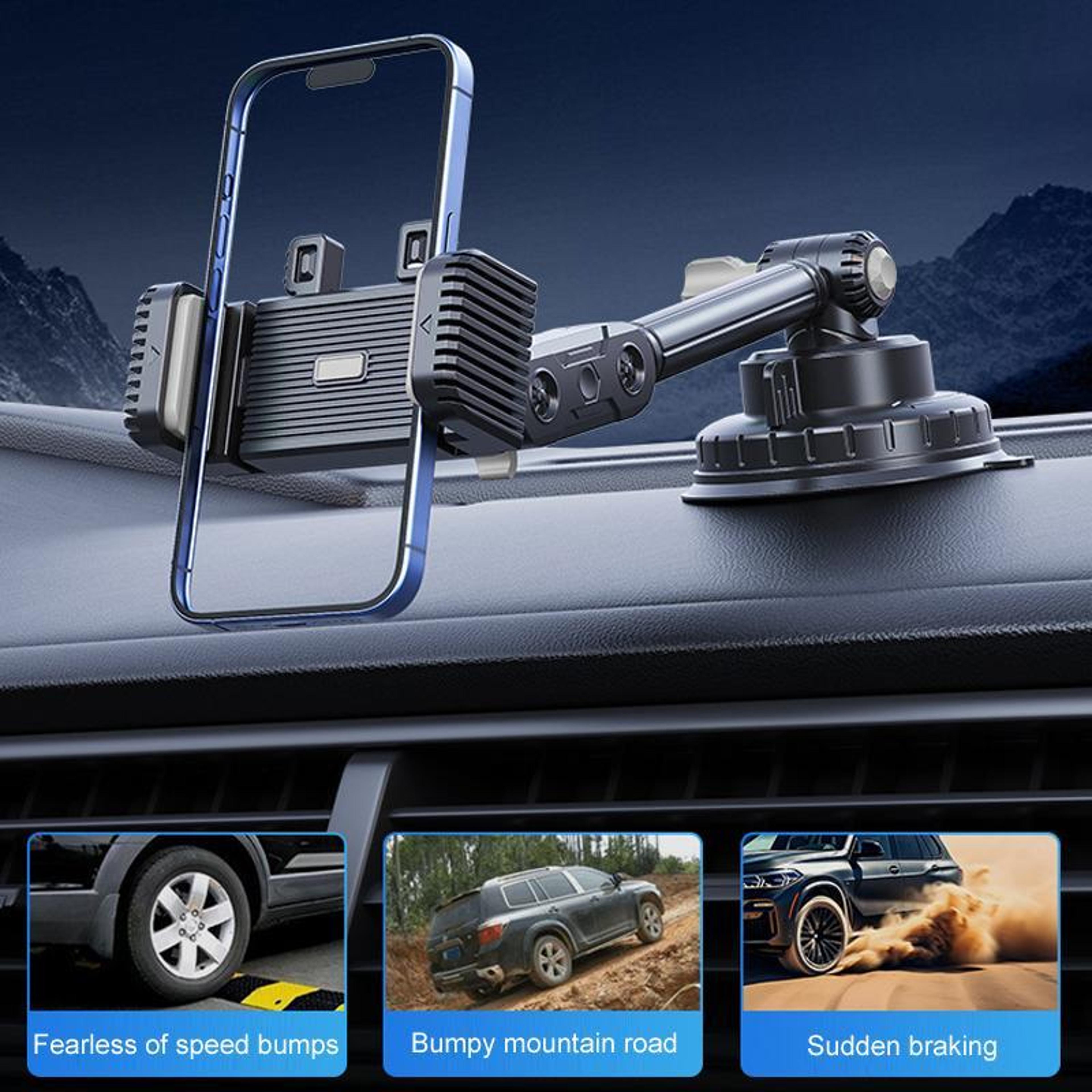 Powerful Car Phone Holder Windshield Suction Cup Phone Holder Adjustable Navigation Mount 10