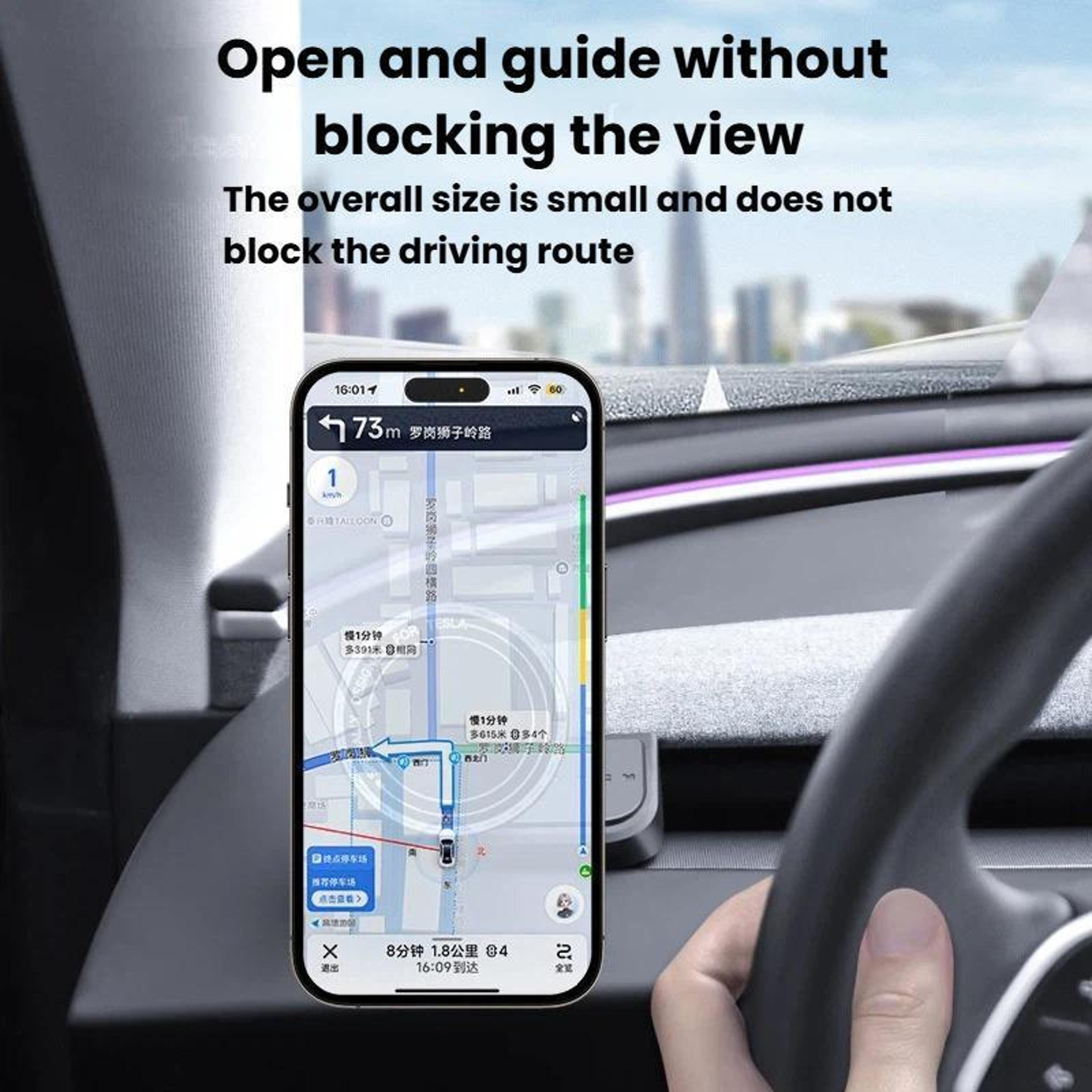 Tesla Model Y Juniper Model 3 Highland Magnetic Dashboard Phone Holder With 360 Rotation 2