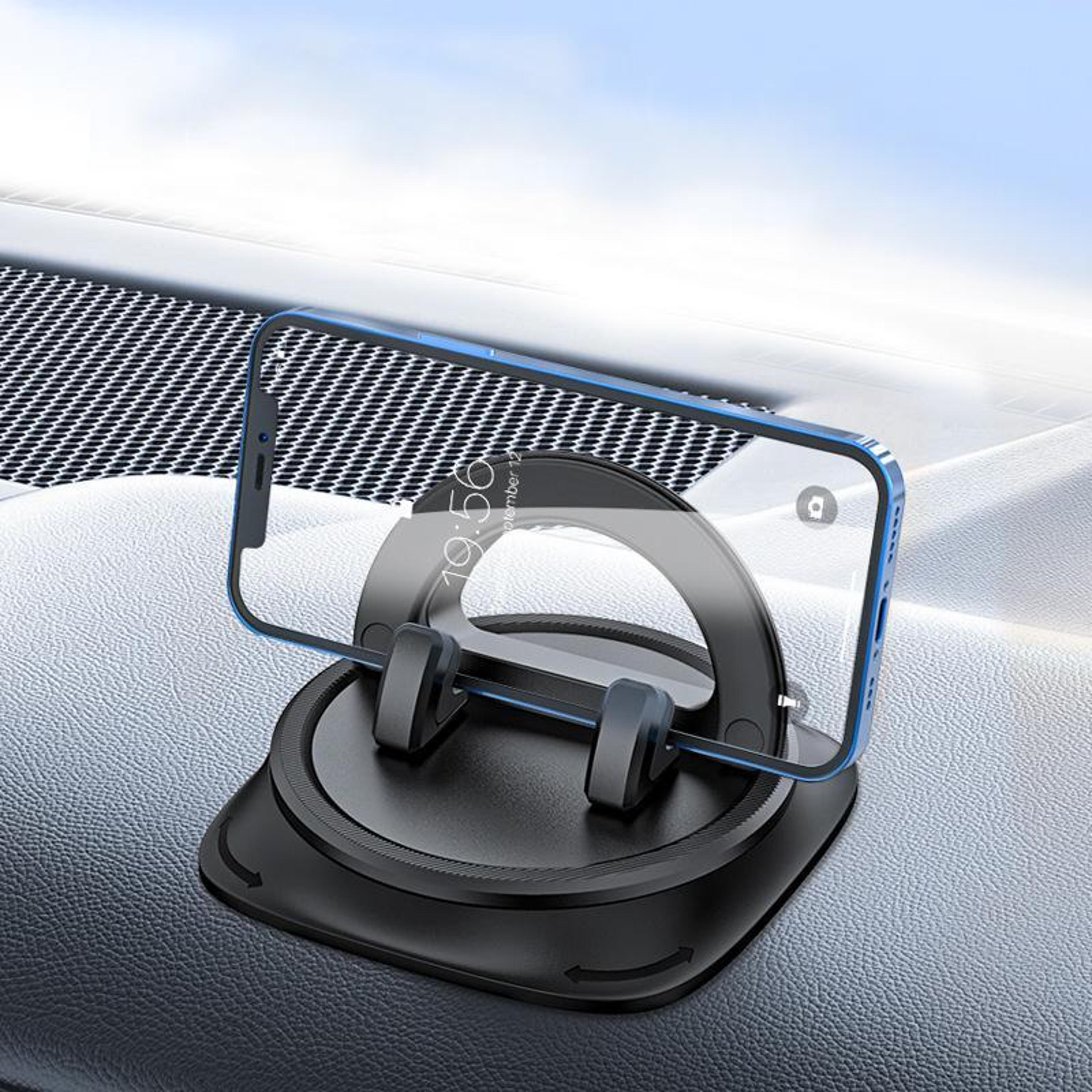 Universal Car Phone Holder Dashboard Phone Mount With 360 Degree Rotation And Anti Slip Grip 0
