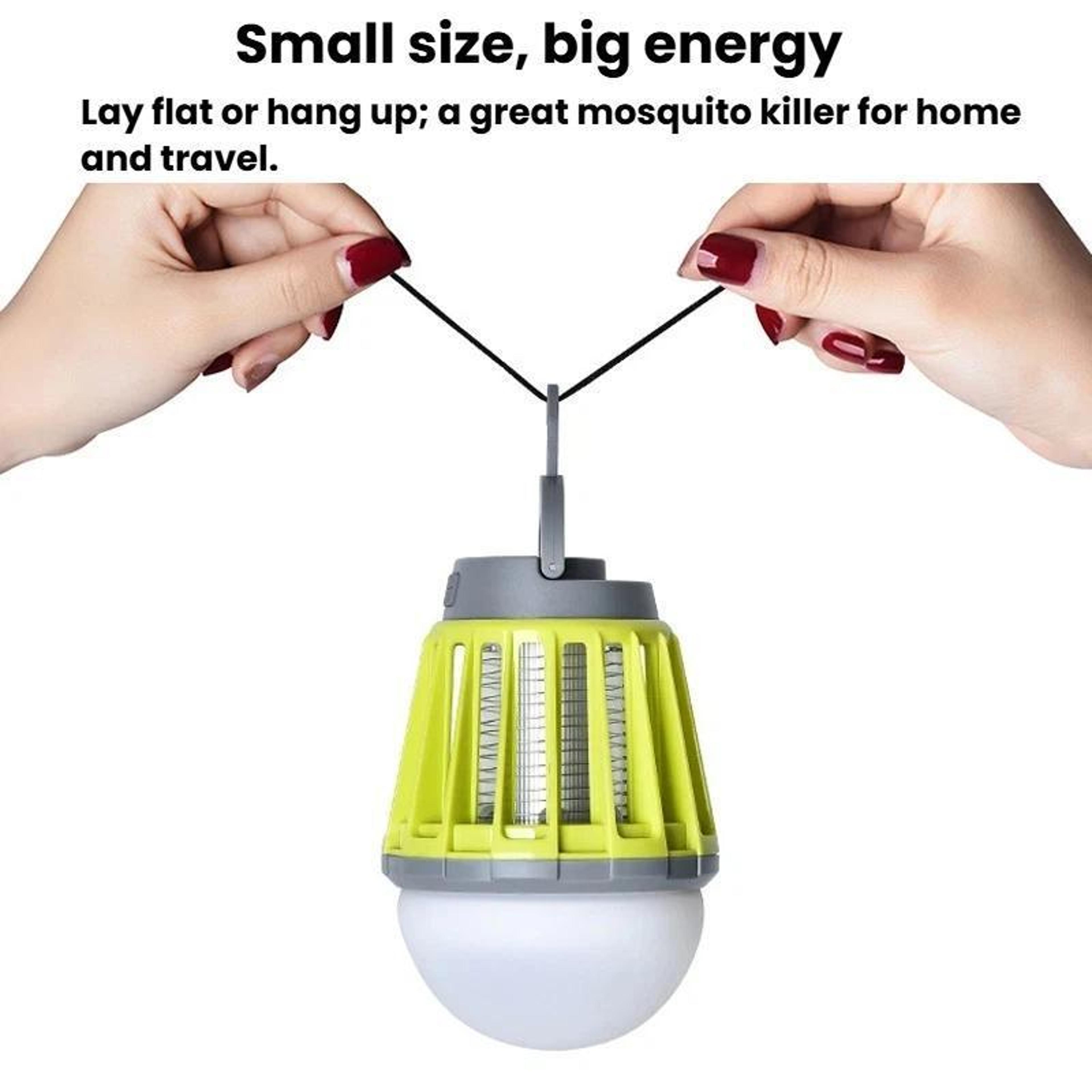 IPX6 Waterproof Mosquito Lamp USB Rechargeable Camping Bug Zapper Light 7