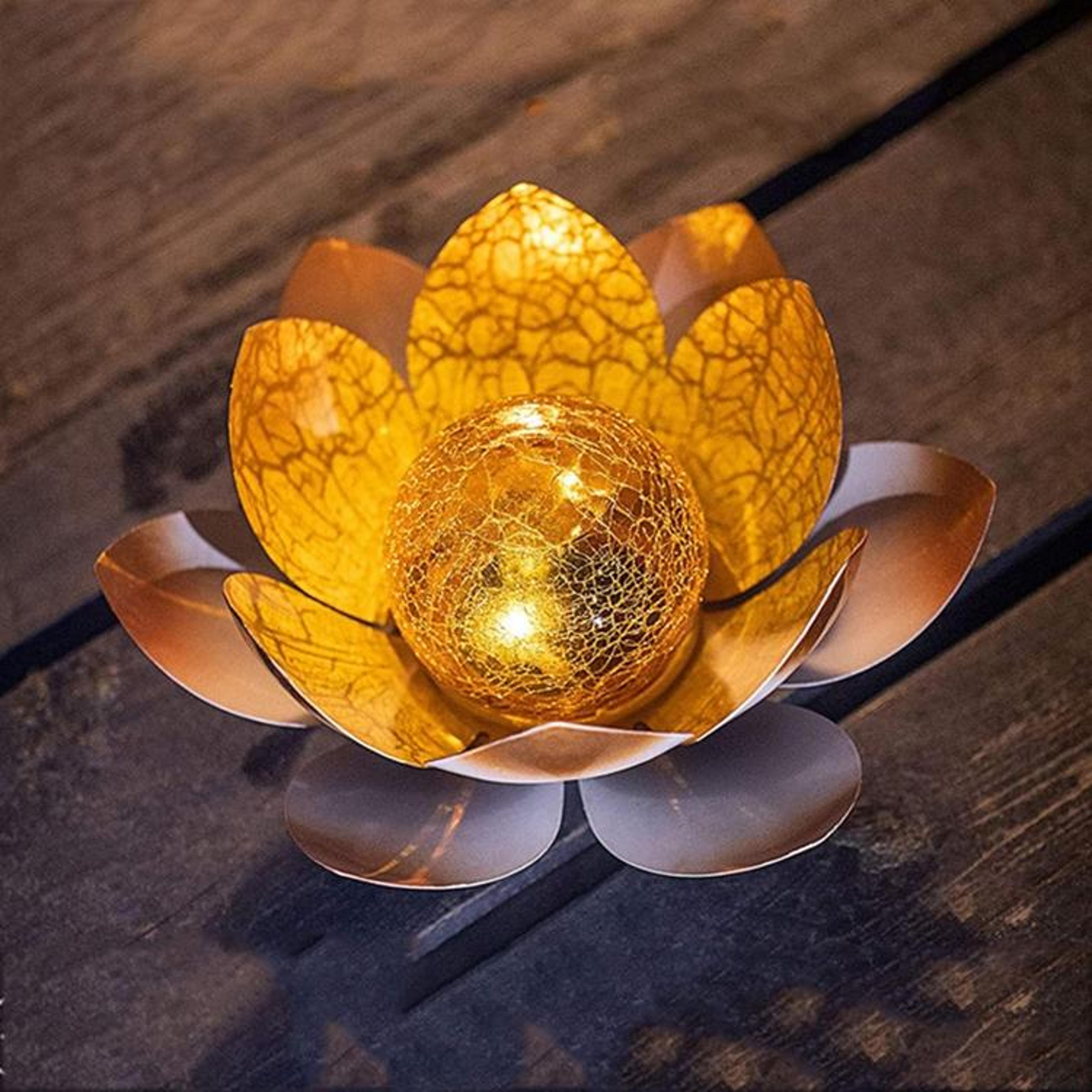 lotus solar garden light waterproof led outdoor decorative courtyard lamp