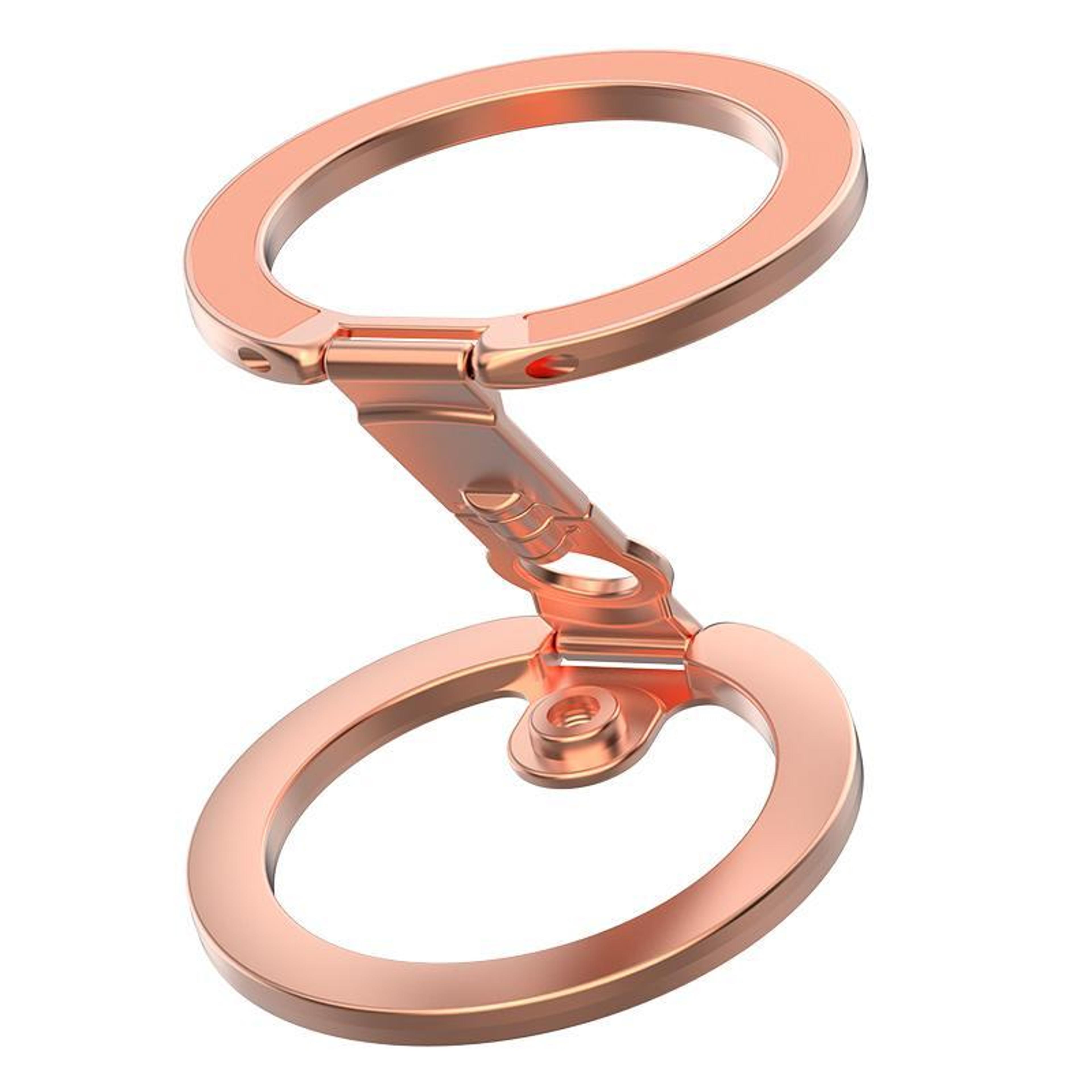 Magnetic Phone Holder With 360 Rotating Foldable Ring Stand Double Sided MagSafe Compatible Grip 1