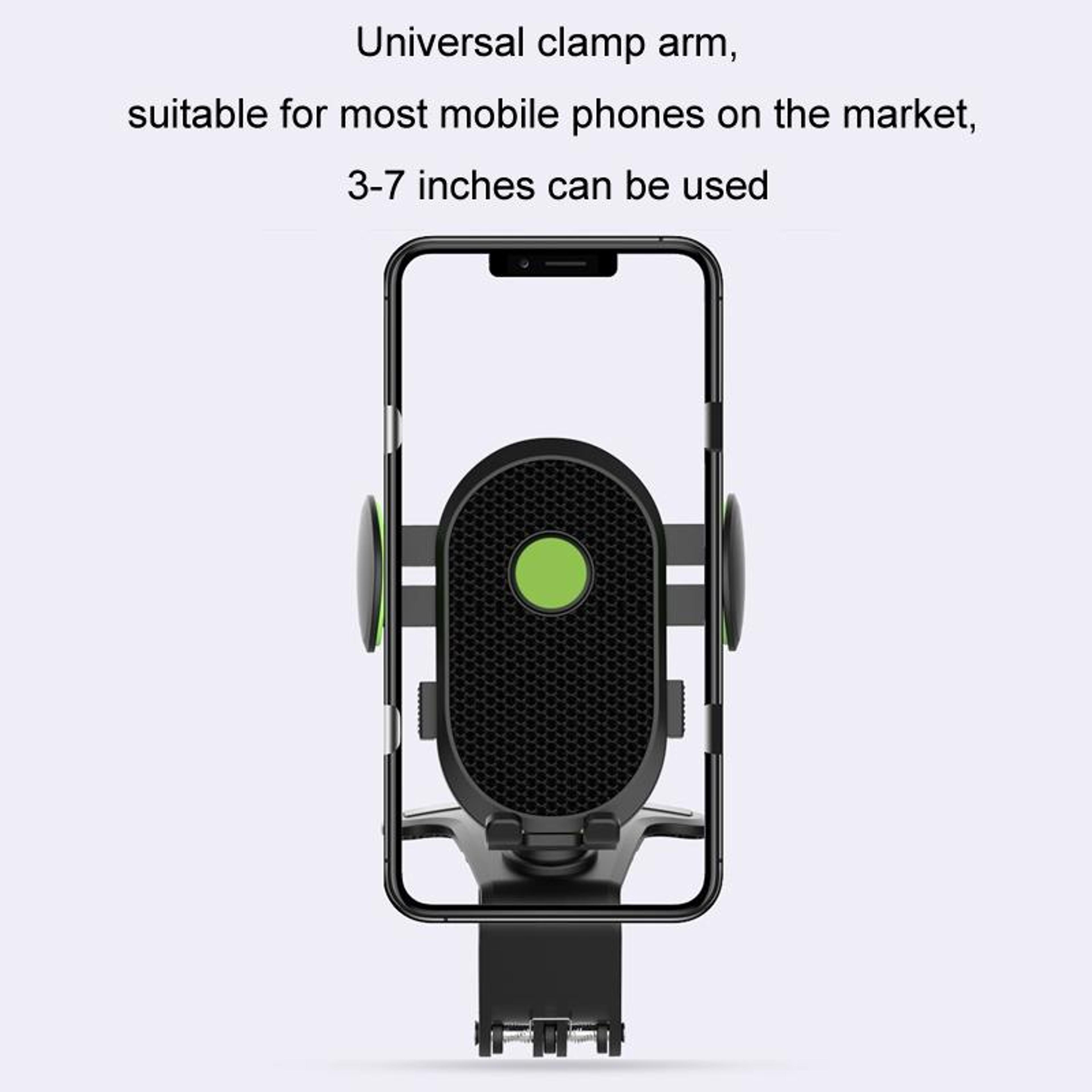 360 Rotating Car Phone Mount Dashboard Navigation Holder With One Touch Clamp 5