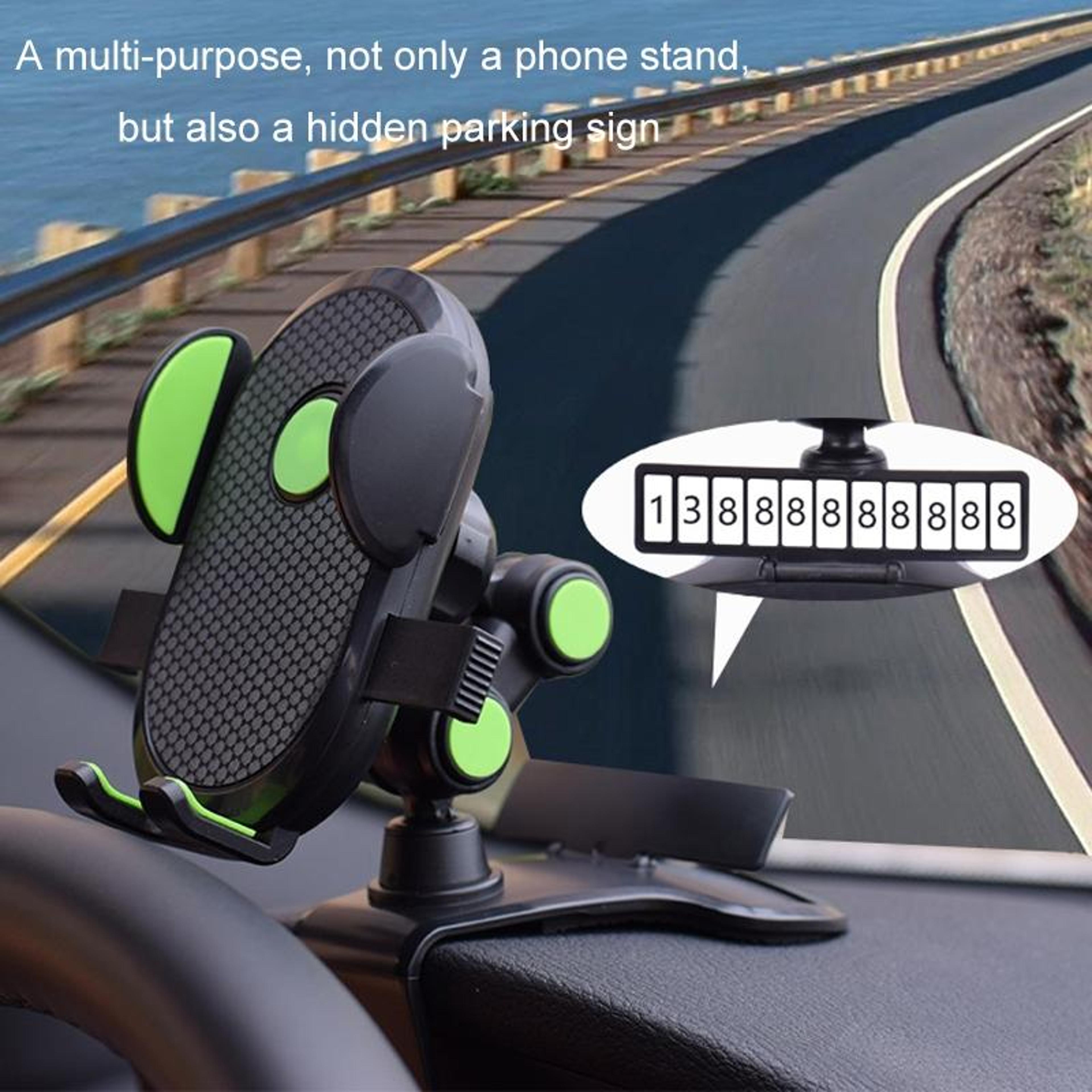 360 Rotating Car Phone Mount Dashboard Navigation Holder With One Touch Clamp 1