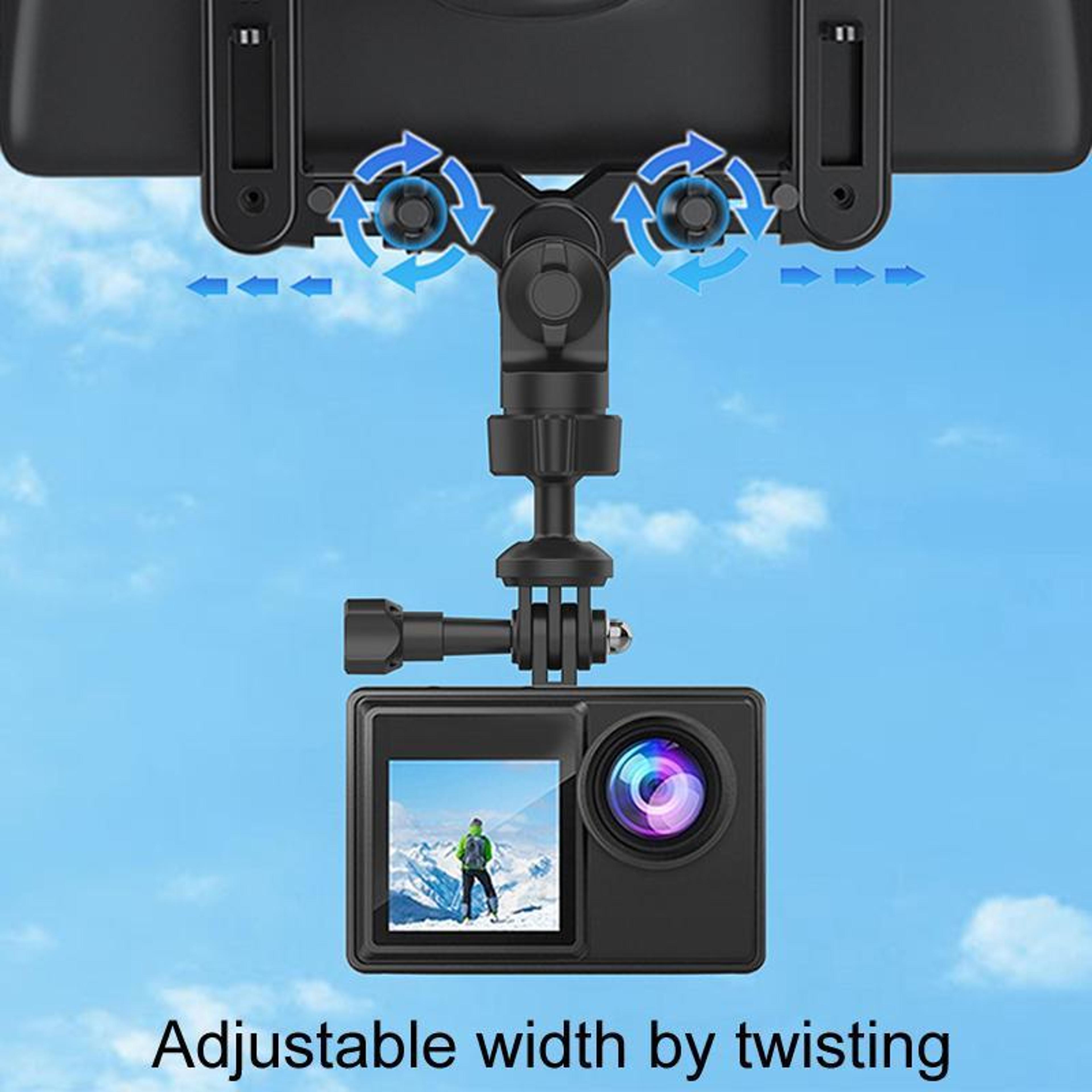 Universal Car Phone Mount Rearview Mirror Camera Holder Adjustable Sports Camera Bracket 7