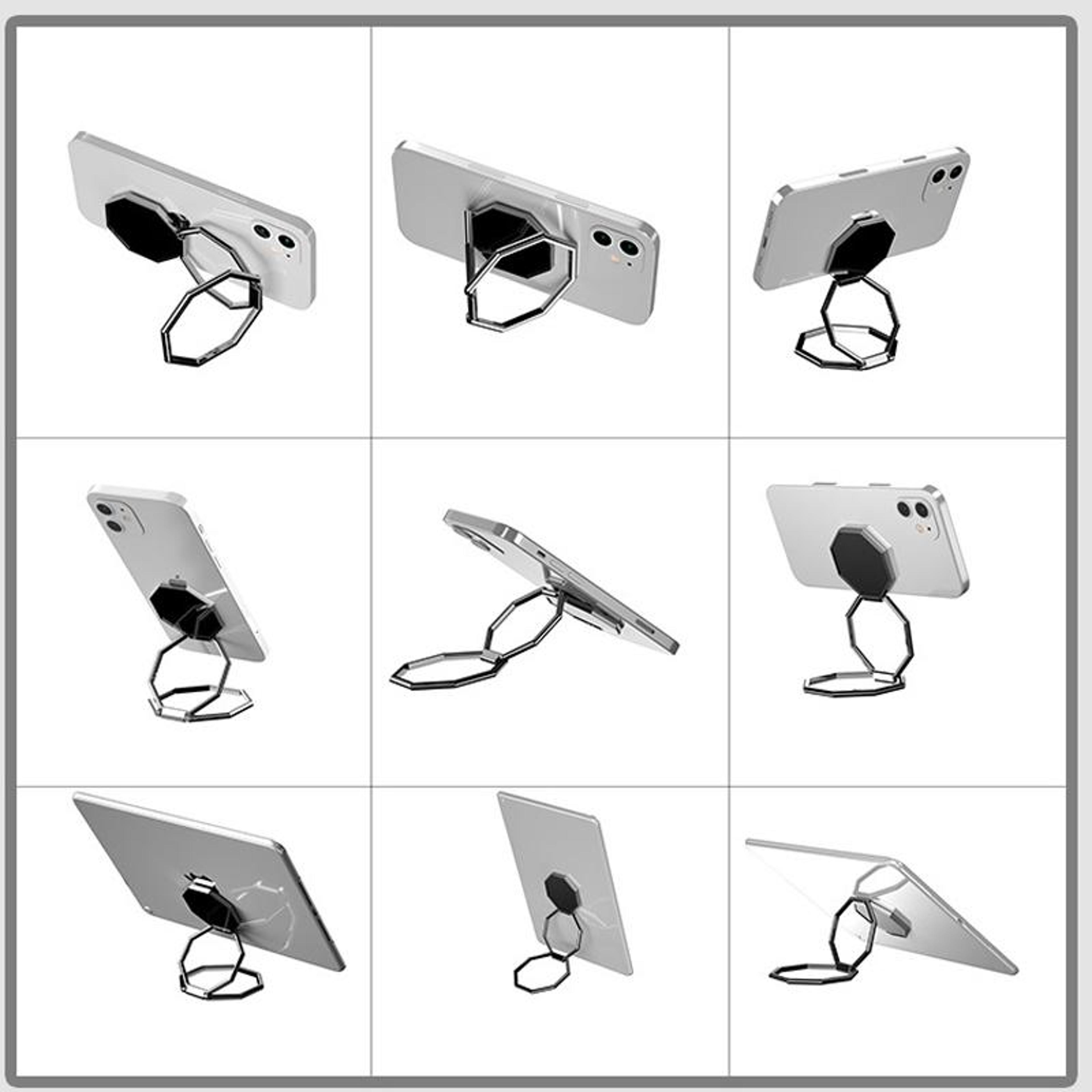 Magnetic Phone Ring Holder Adjustable Magnetic Phone Stand For Phones And Tablets 5