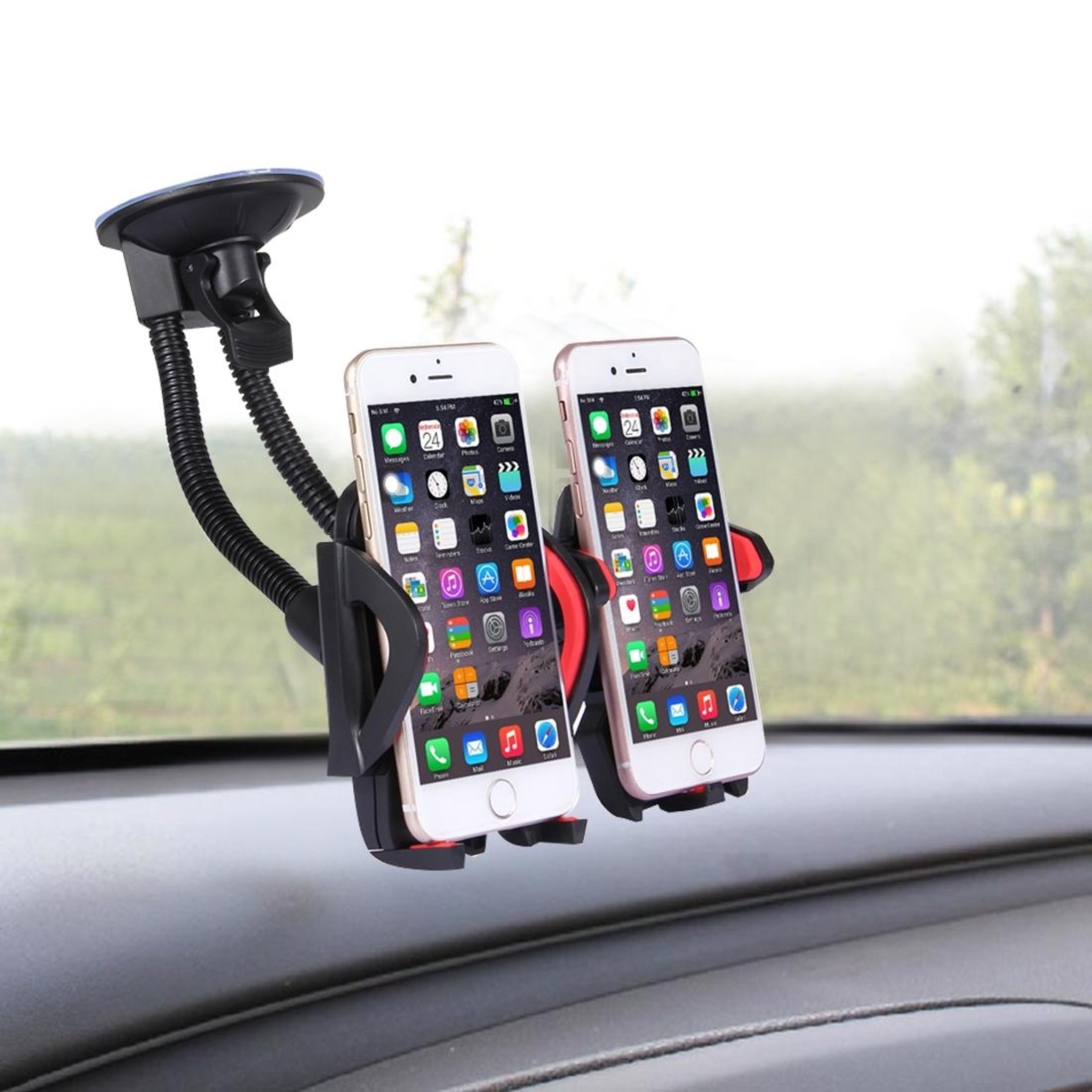 Universal Car Phone Mount With Strong Suction Cup 360 Rotating Adjustable Gooseneck Holder 5