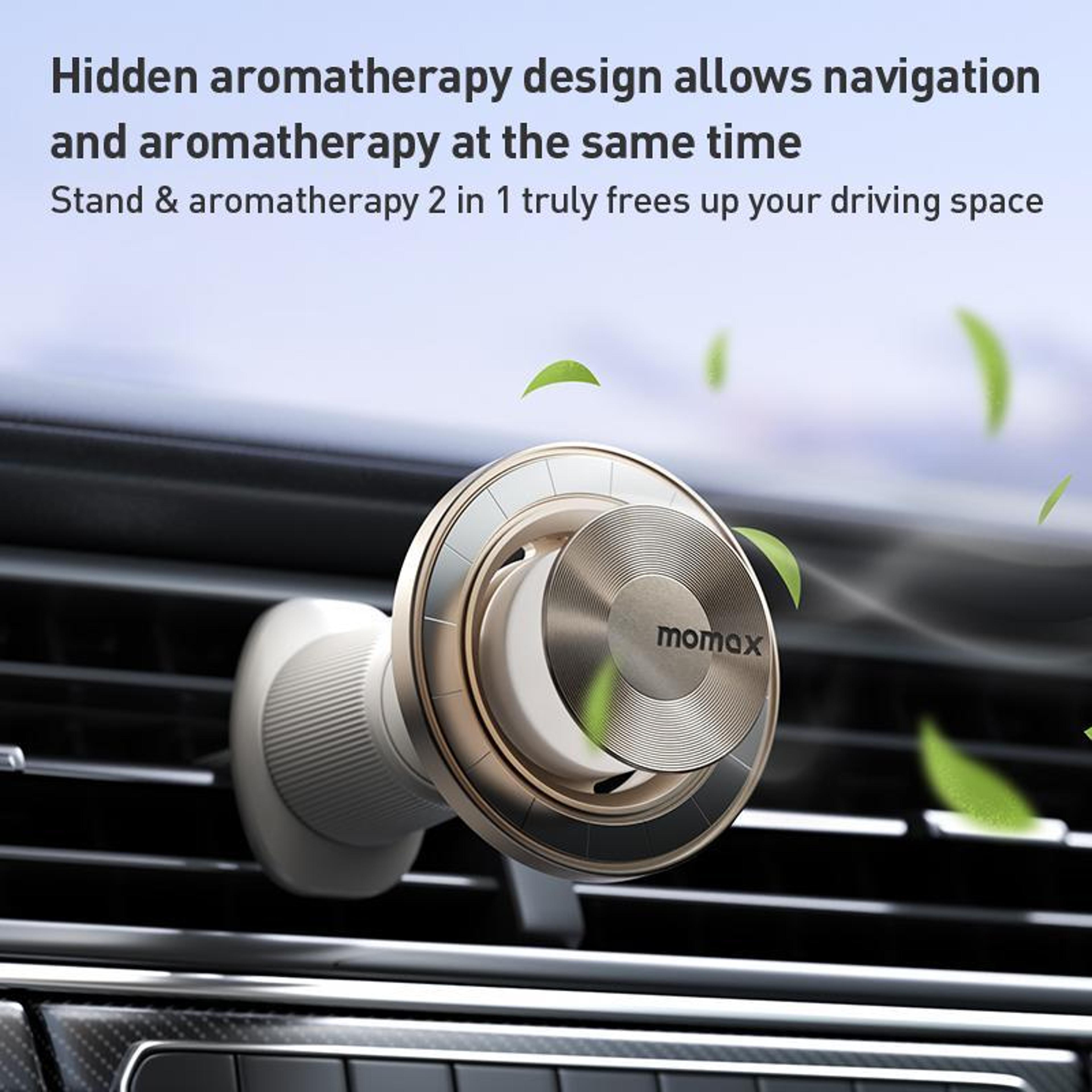 CM35 Magnetic Car Phone Holder With Hidden Car Aromatherapy Holder And 360 Degree Vent Mount 2