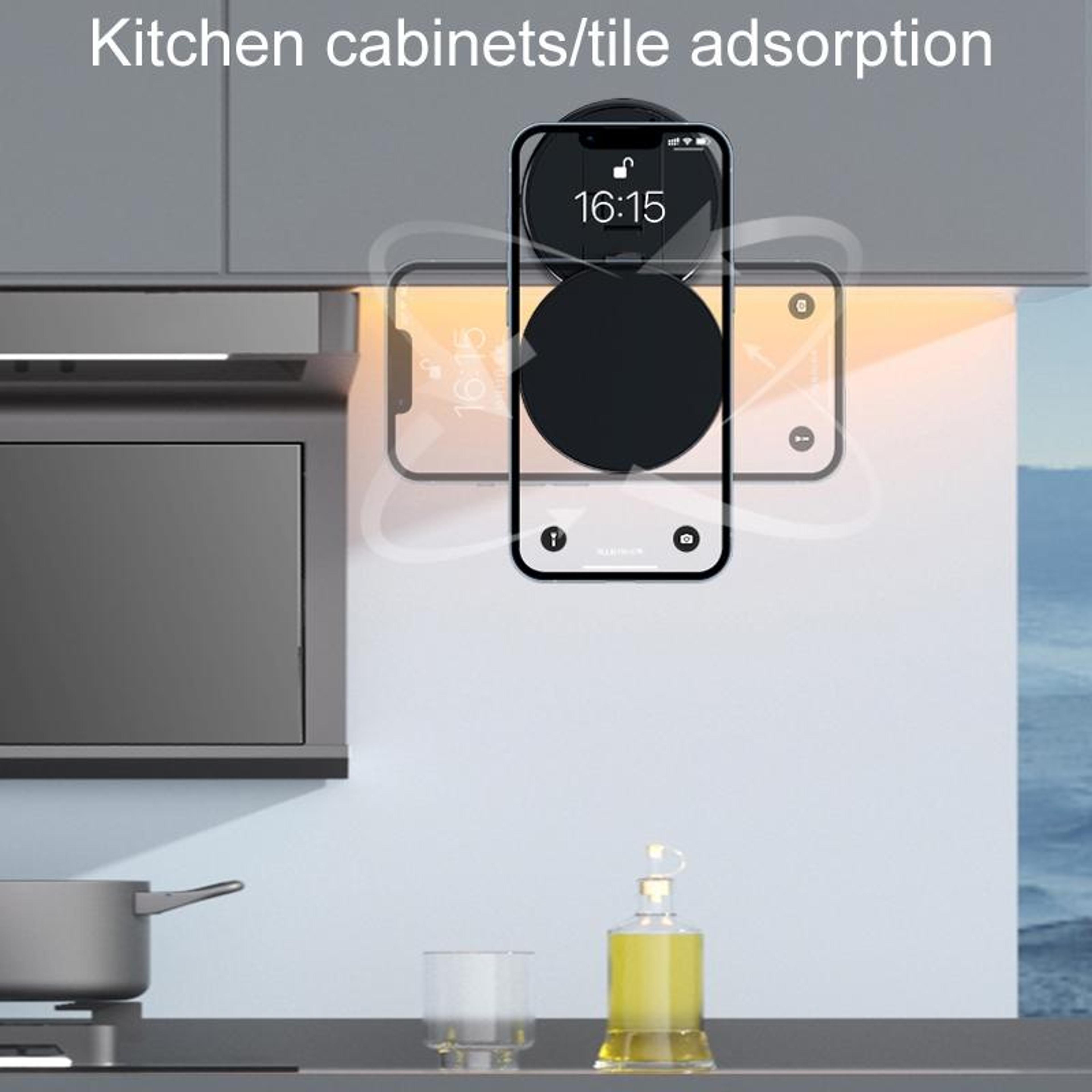 Magnetic Phone Mount Vacuum Suction Car Dashboard Phone Holder With 360 Rotating Navigation Stand 7