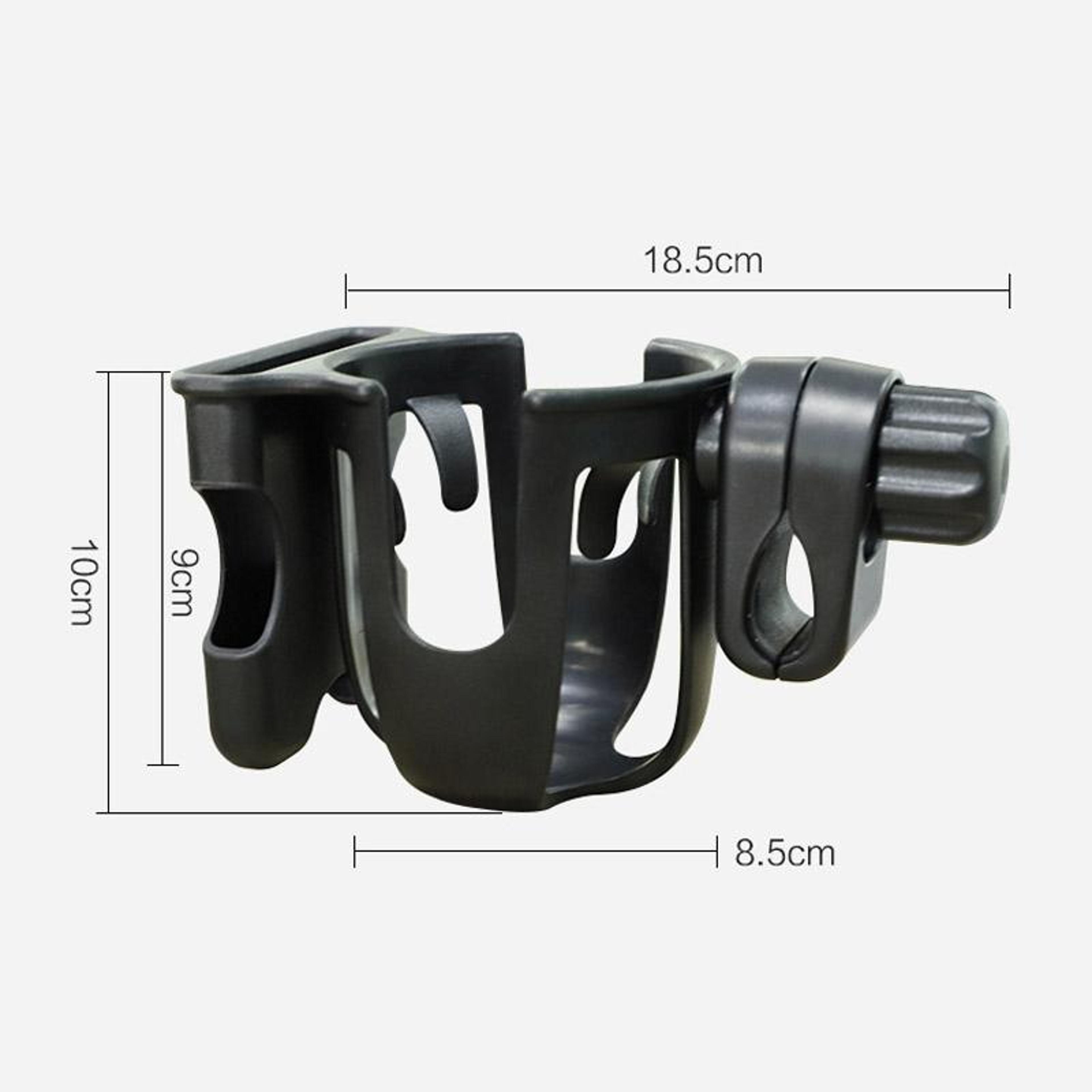 2 In 1 Stroller Cup Holder With Stroller Phone Holder Universal Pushchair Bottle Rack 1