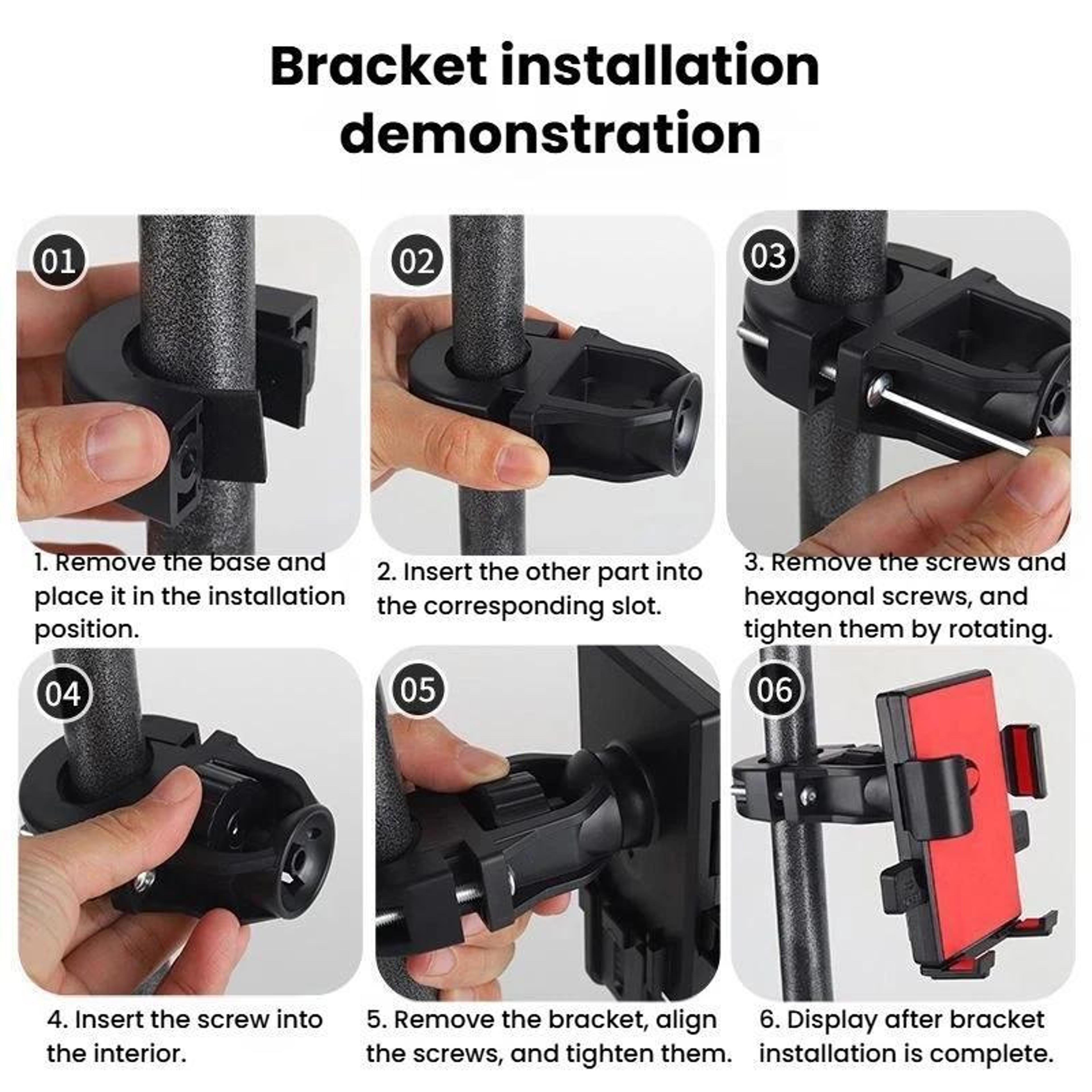 Anti Shake Truck Phone Holder Handlebar Car Phone Mount For Secure Navigation 5