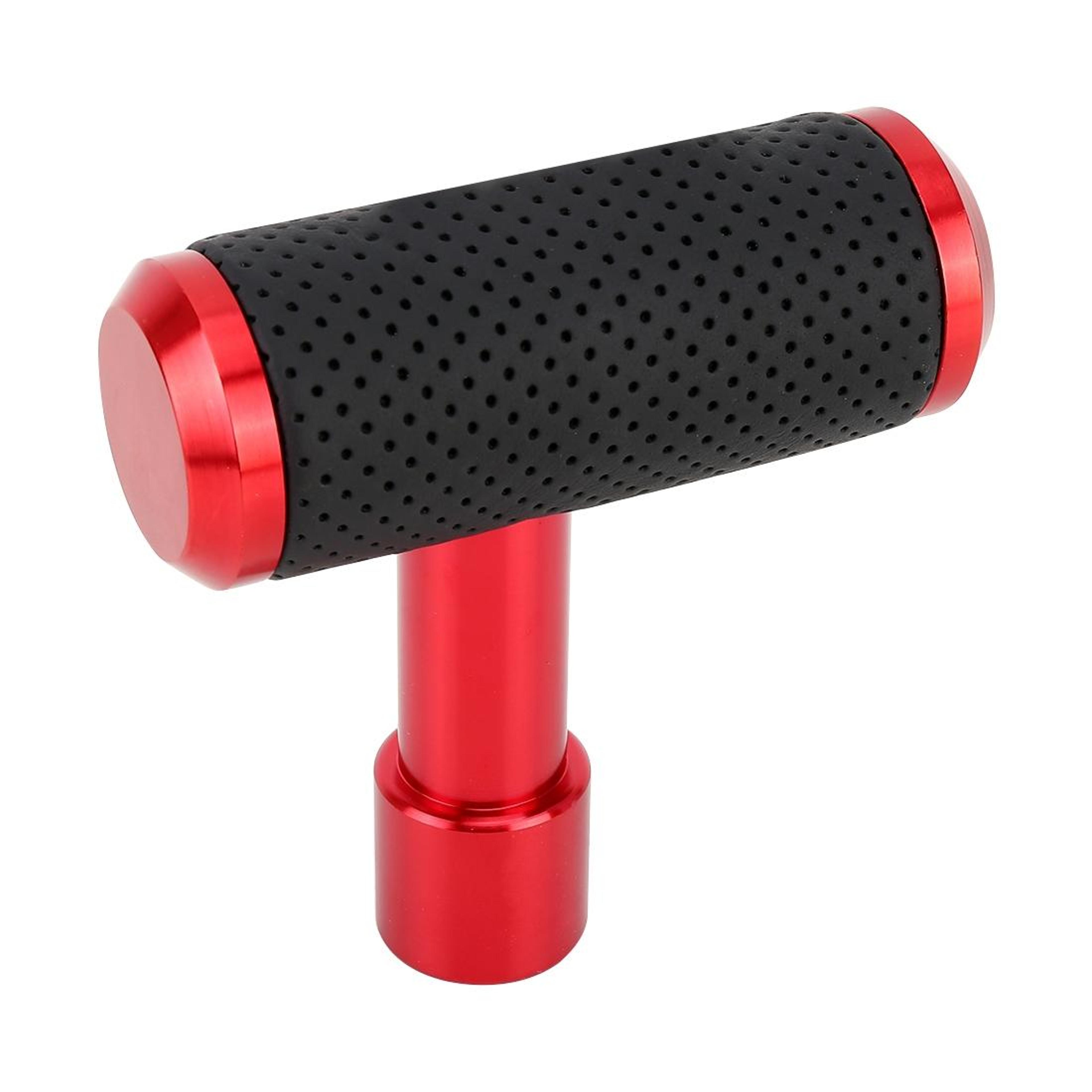 Universal Car Gear Shift Knob T Handle Metal Leather Manual Shifter Knob 5