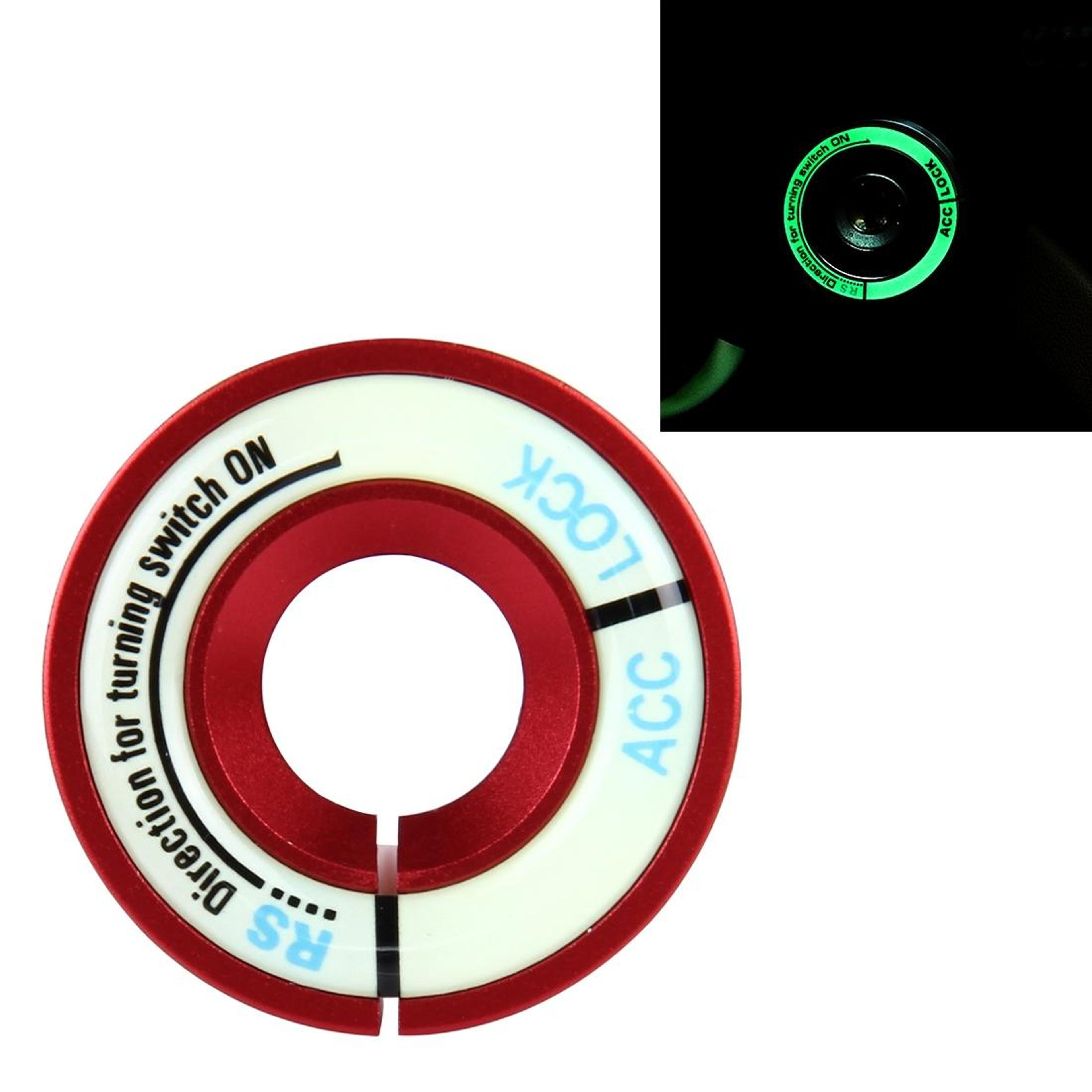 Car Ignition Ring Aluminum Engine Start Button Trim For Audi And Volkswagen Night Luminous Decor 10