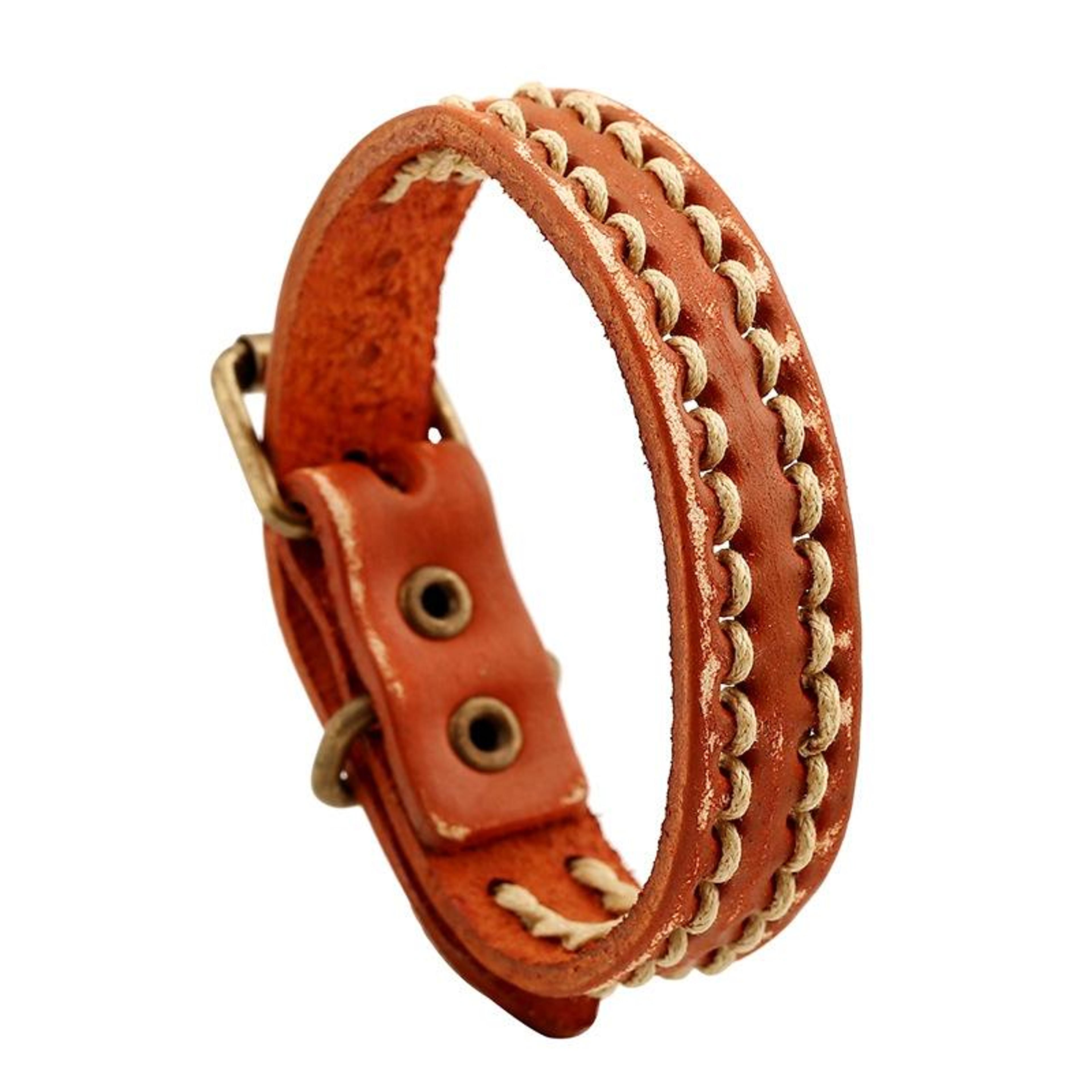 Vintage Braided Leather Bracelet Adjustable Personalized Bracelet For Men And Women 5