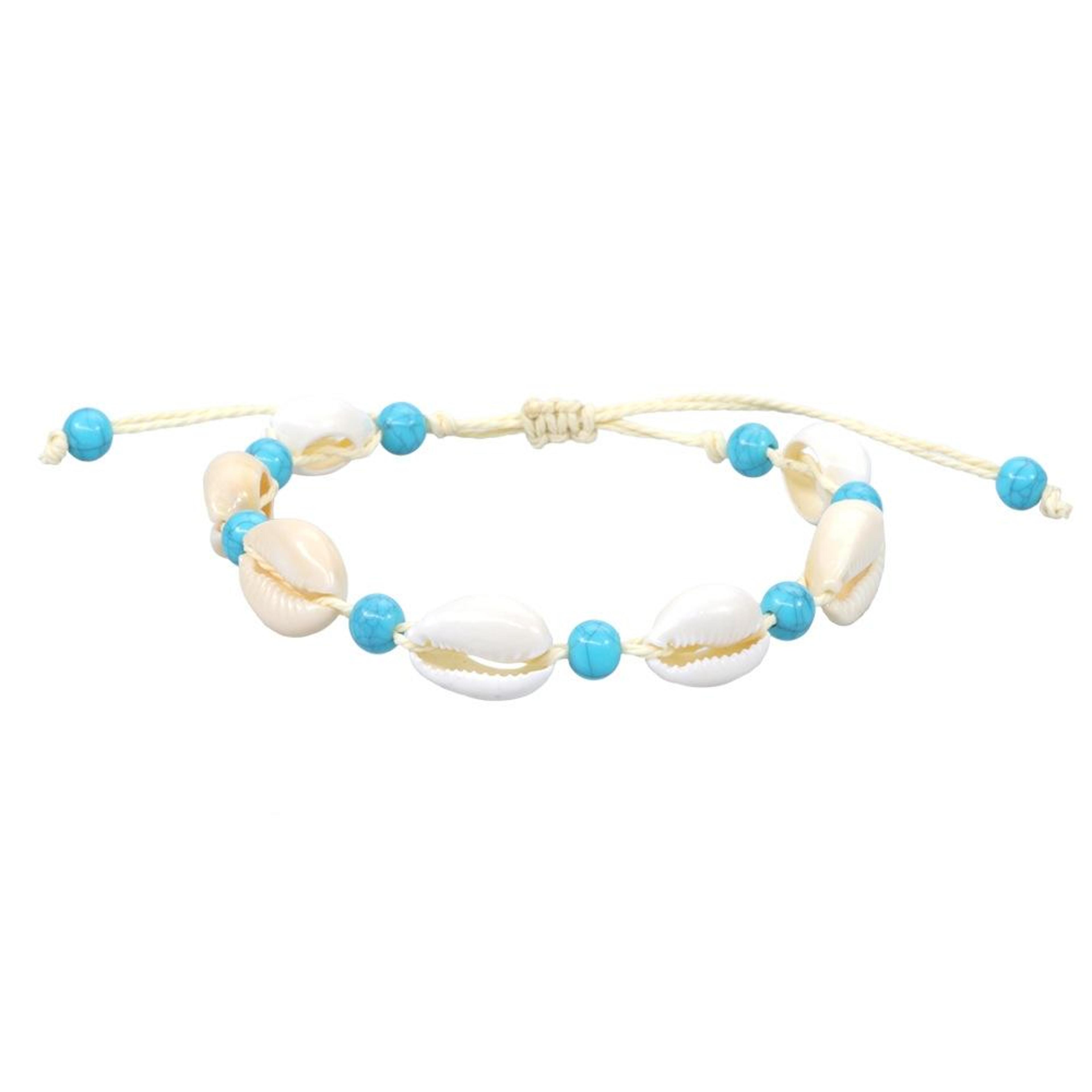 Handmade Shell Bracelet Adjustable Braided Rope Bracelet For Women And Men 2