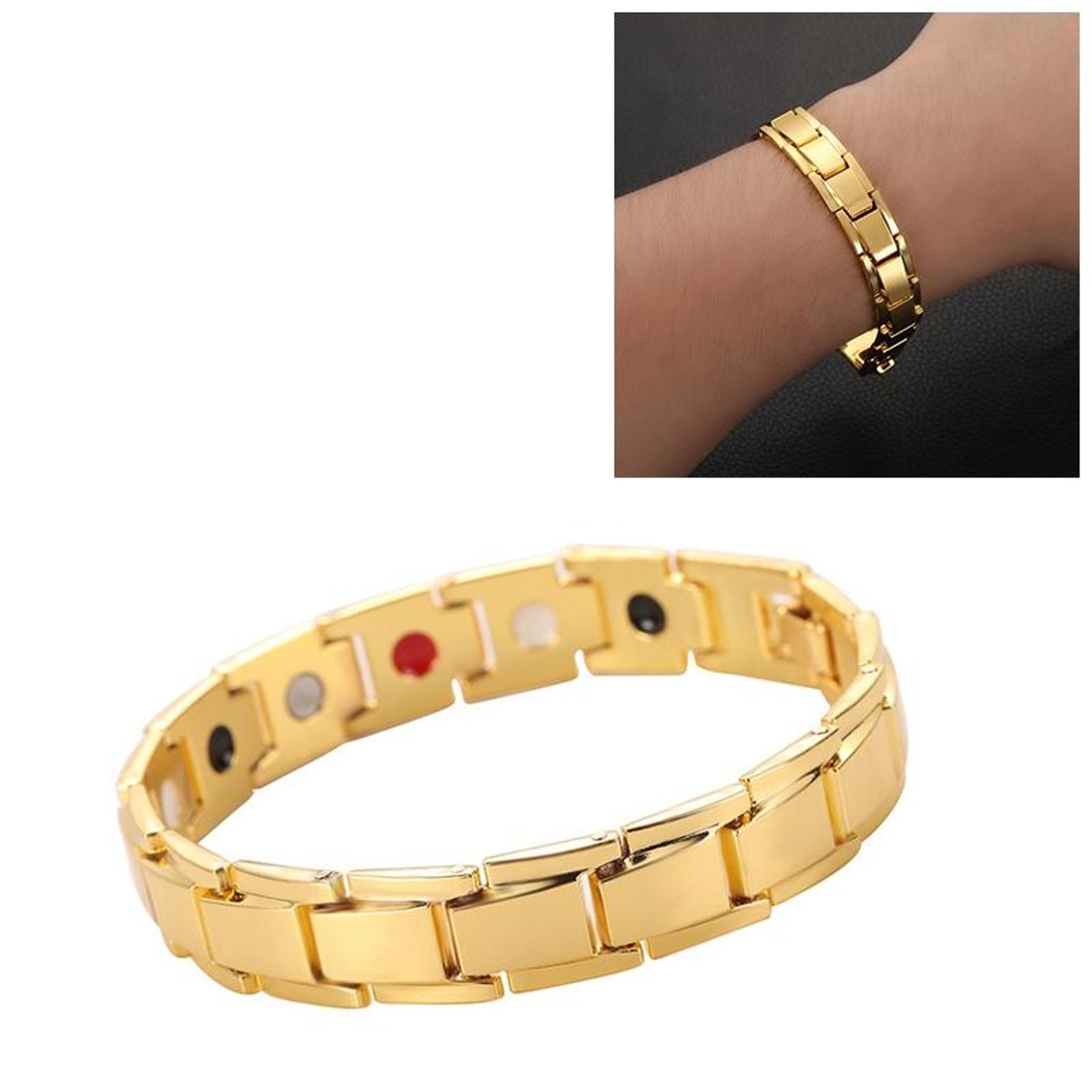 Magnetic Therapy Bracelet For Men Stylish Titanium Steel Health Bracelet Gift 10