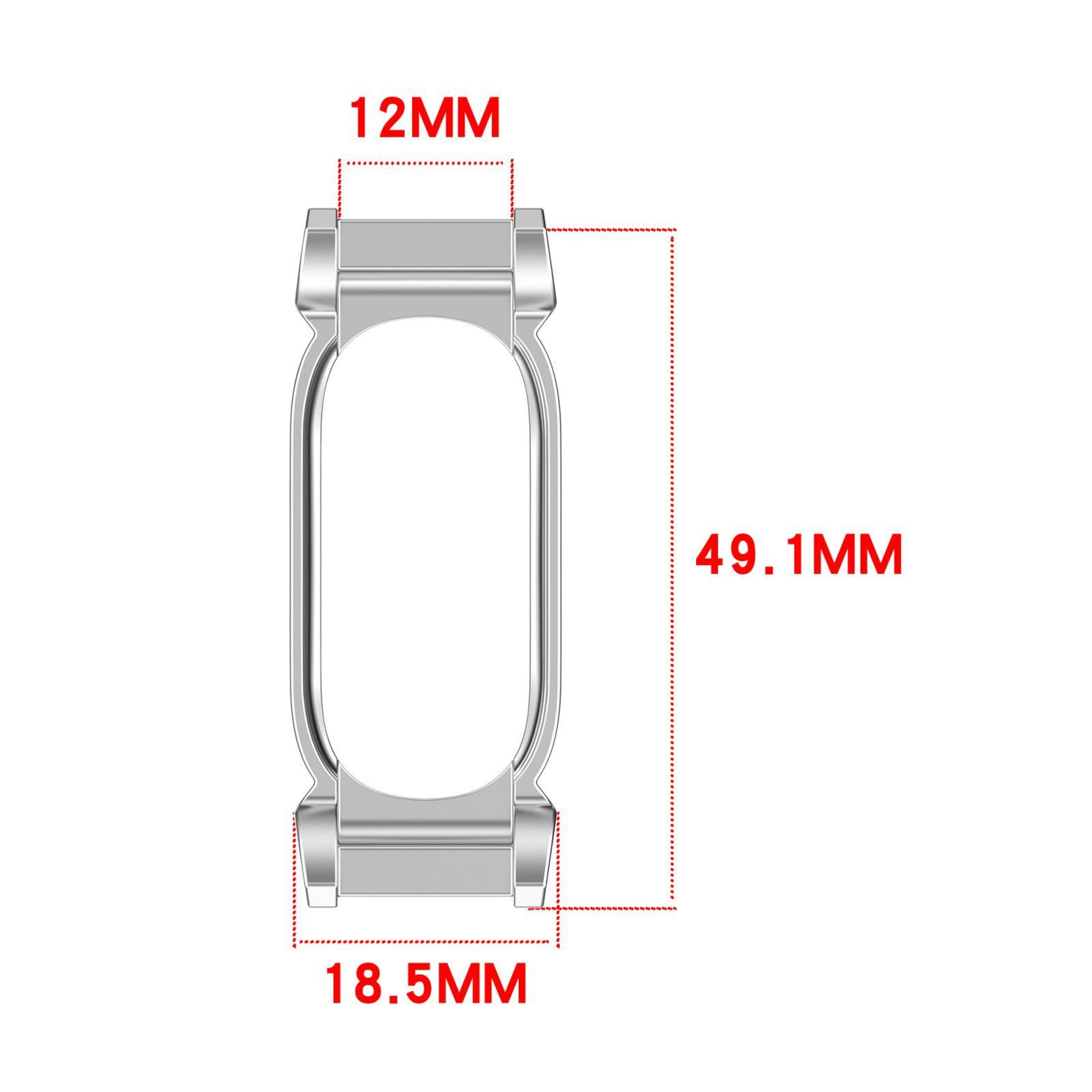 Fitbit Air Metal Watch Protective Case Lightweight Watch Frame Cover For 12mm Spring Ear Bracelet 3