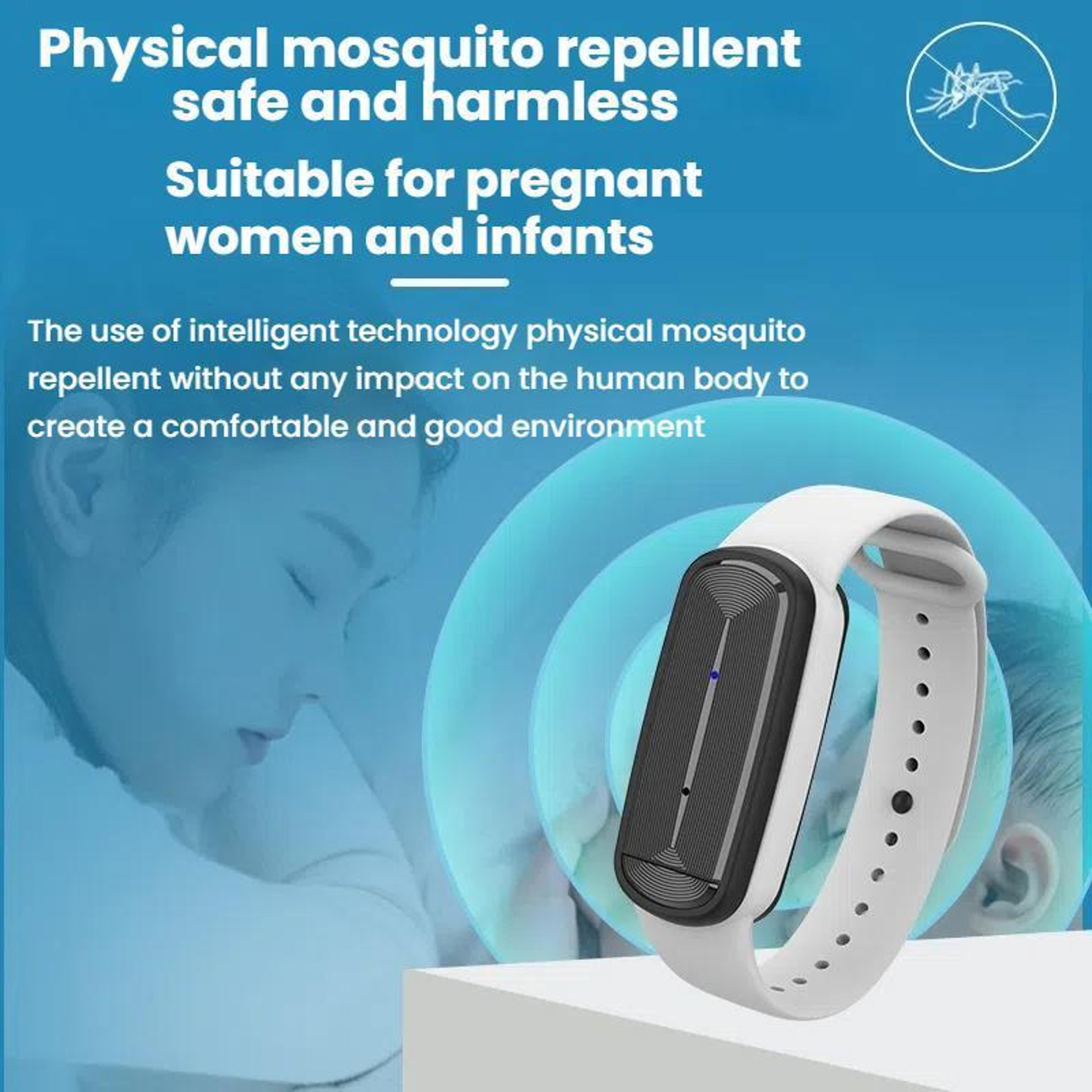 M90 Ultrasonic Mosquito Repellent Bracelet Rechargeable Electronic Wristband For Outdoor Protection 8