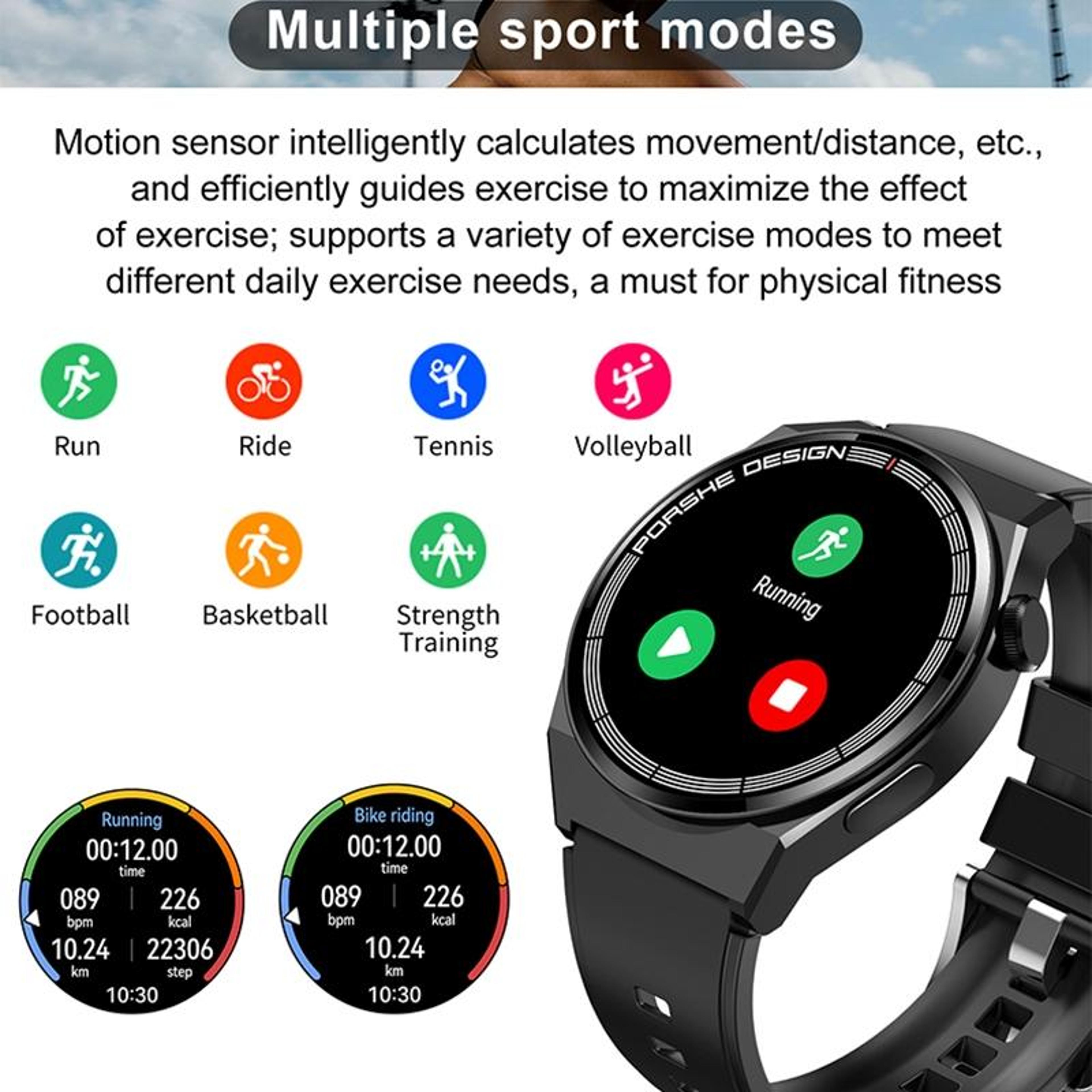 TM06 Smart Watch With Bluetooth Calling 128 Inch HD Display IP67 Waterproof Fitness Tracker 9