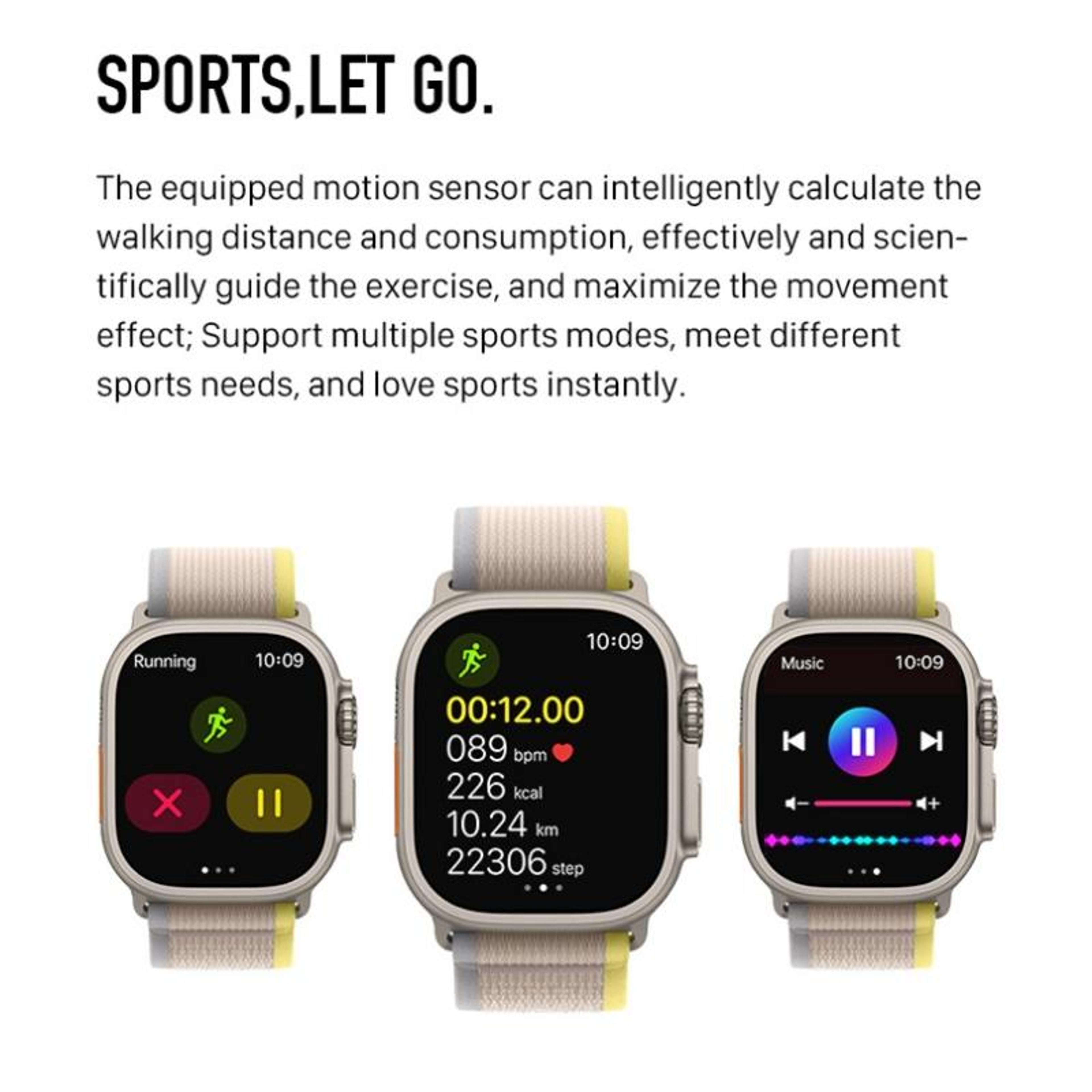 S800 Ultra Max Smart Watch With Bluetooth Calling Health Monitoring Fitness Tracker 4