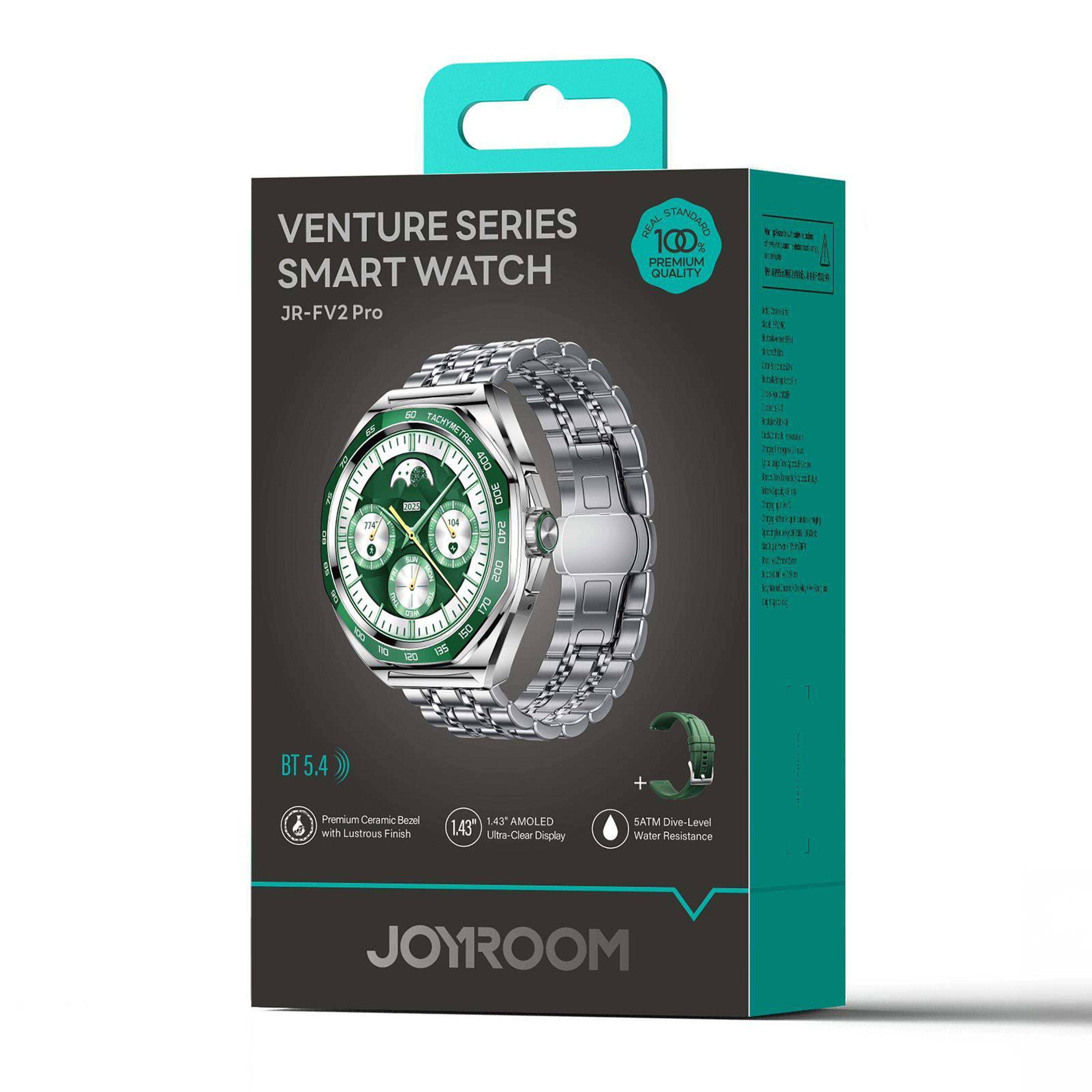 JOYROOM JRFV2 Pro Smart Watch With Bluetooth Calling And Health Monitor 5ATM AMOLED Display 2