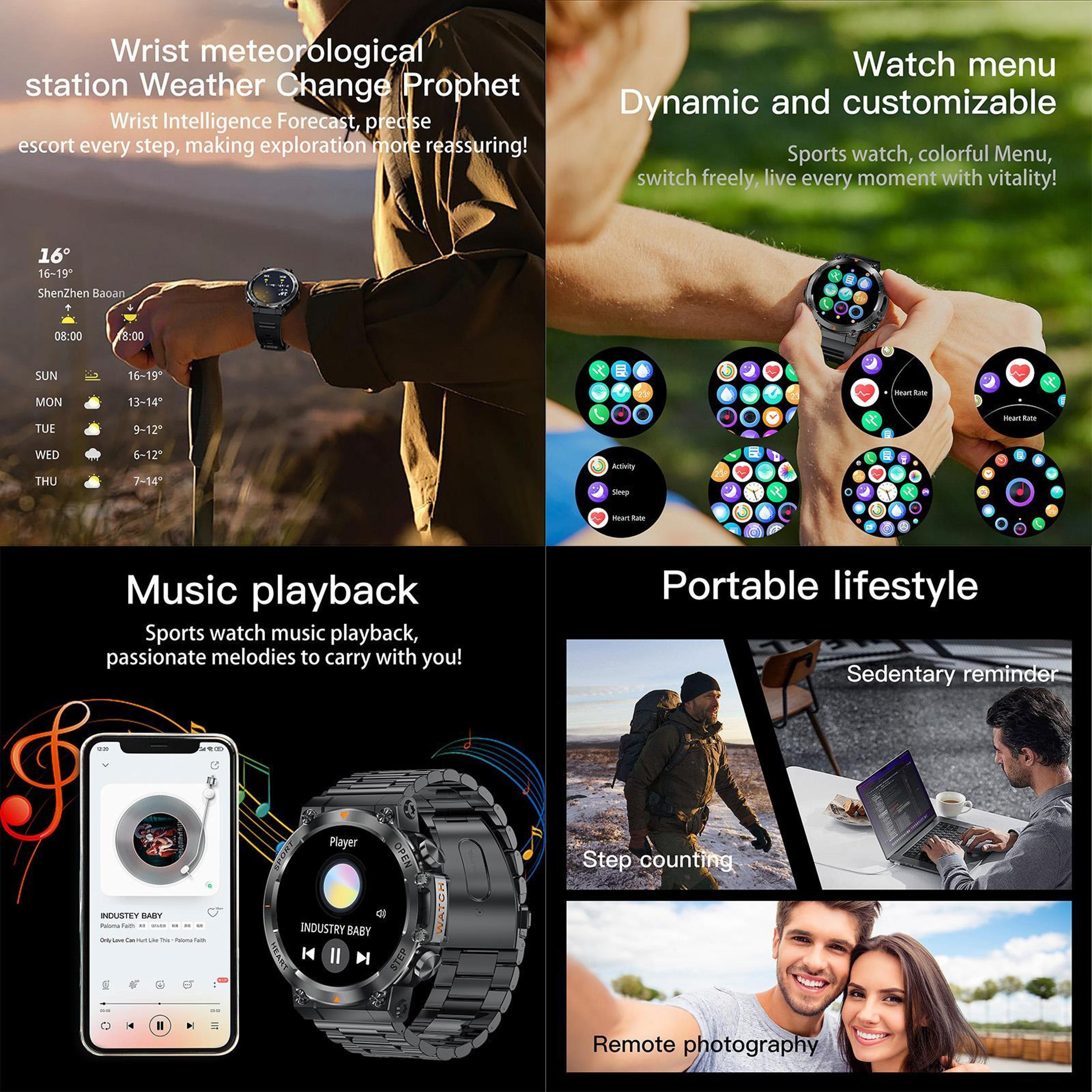 AK61 Bluetooth Smart Watch With BT Calling Fitness Tracker And Health Monitoring Watch 10