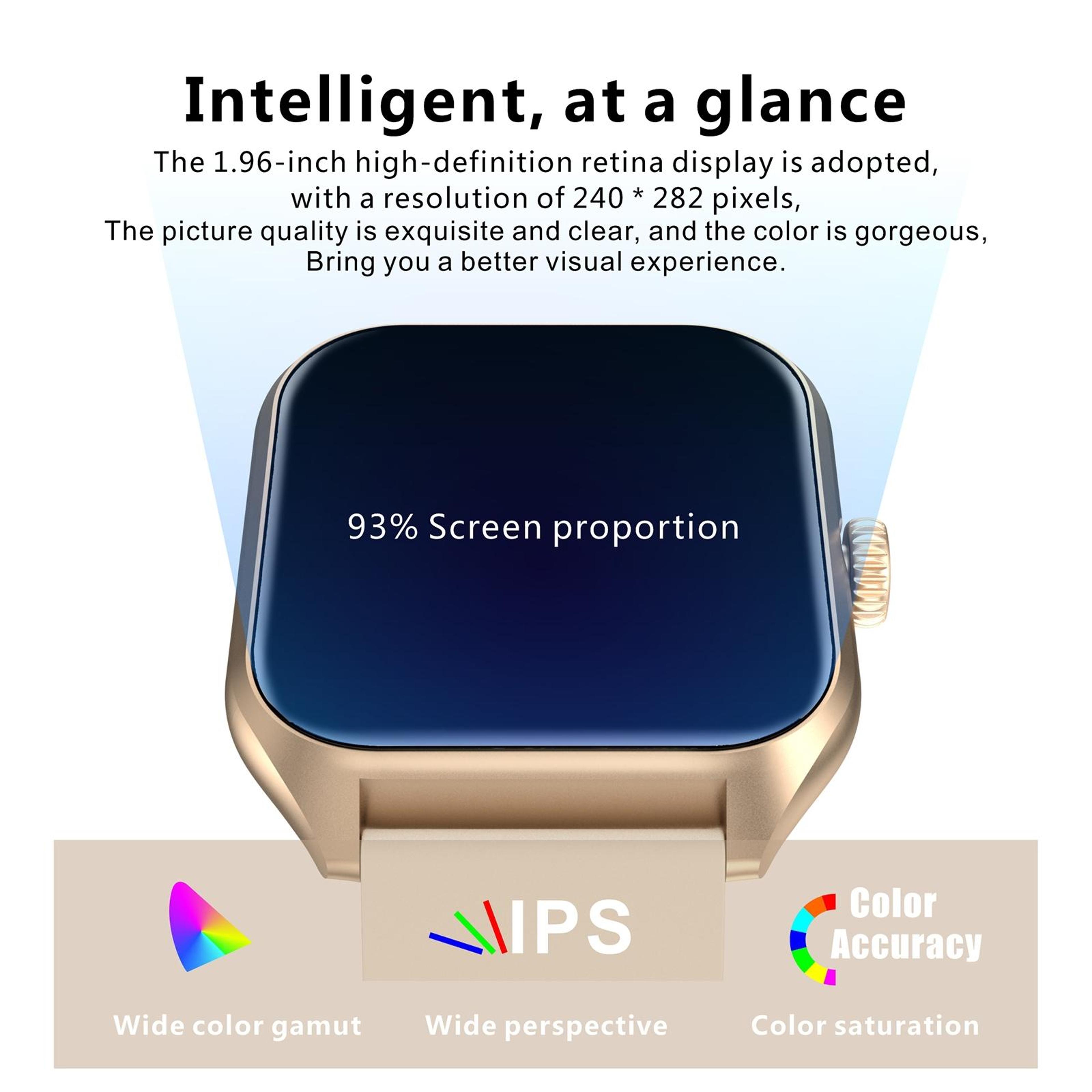 QX5 Bluetooth Calling Smart Watch With 196 Inch HD Display Health Fitness Tracker 7
