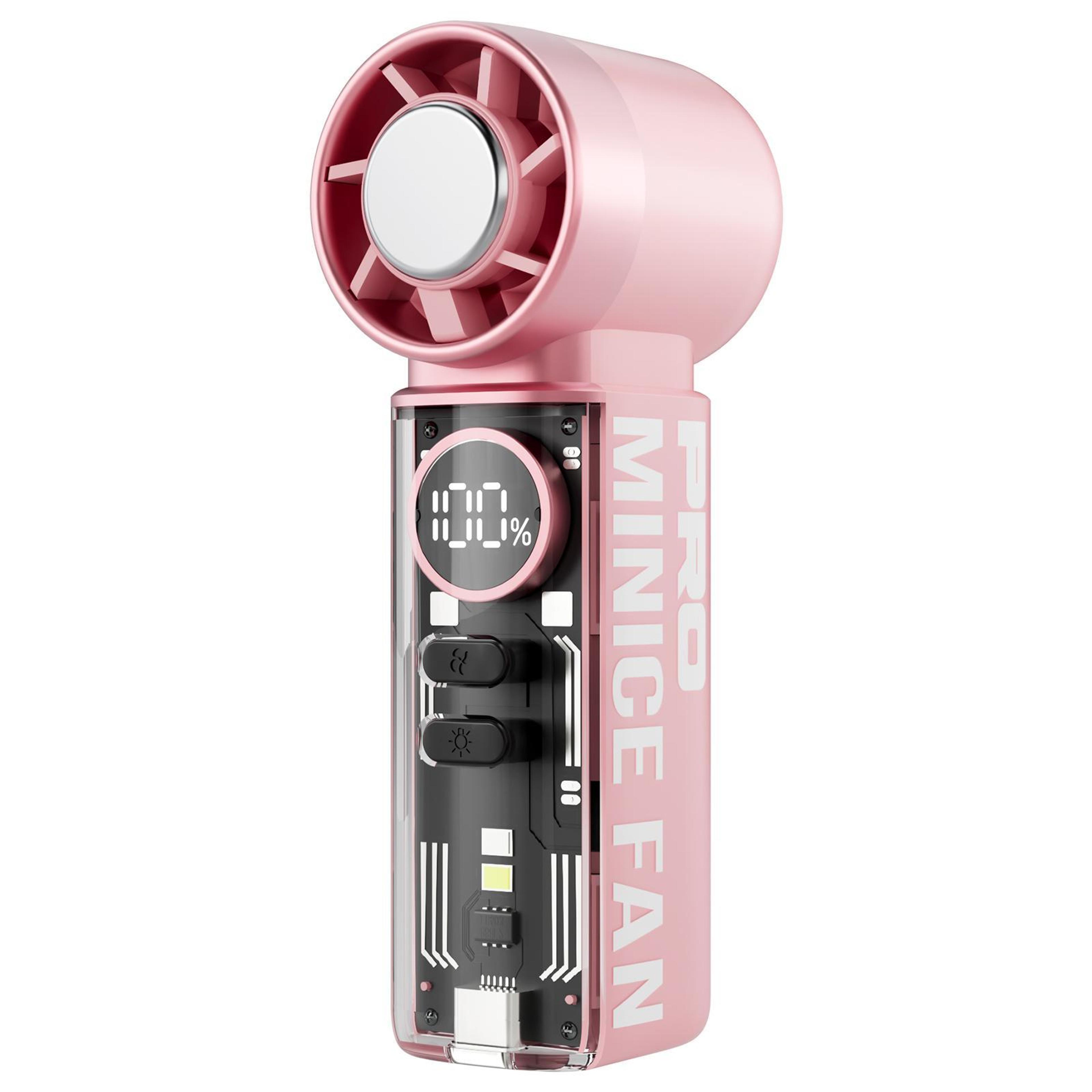 K824 High Speed Handheld Fan Rechargeable Portable Mini Fan With 3000mAh Battery And Turbo Cooling 16