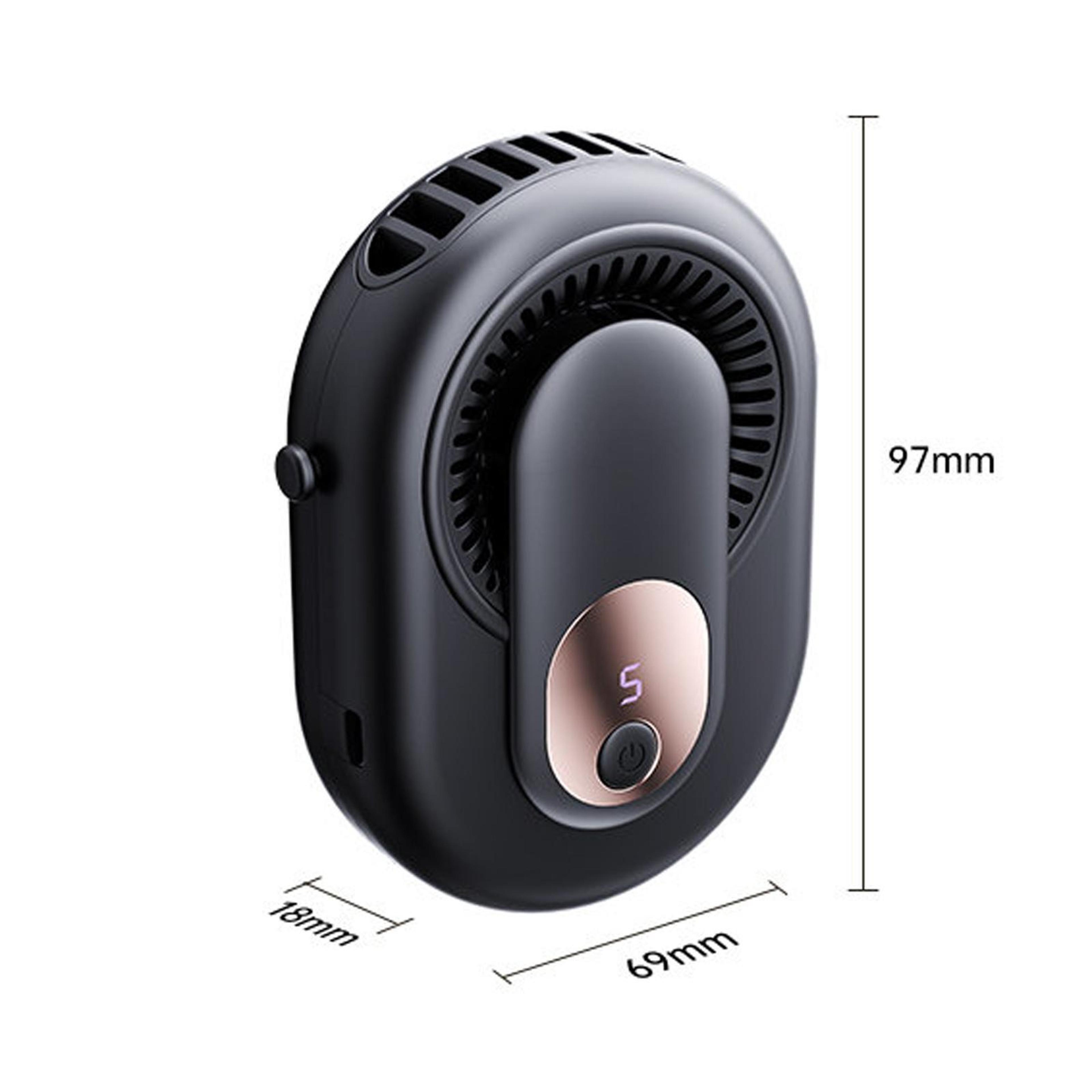 Y10 Portable Waist Fan Rechargeable Wearable Neck Fan With Power Display And 5 Speed Personal Cooli 7
