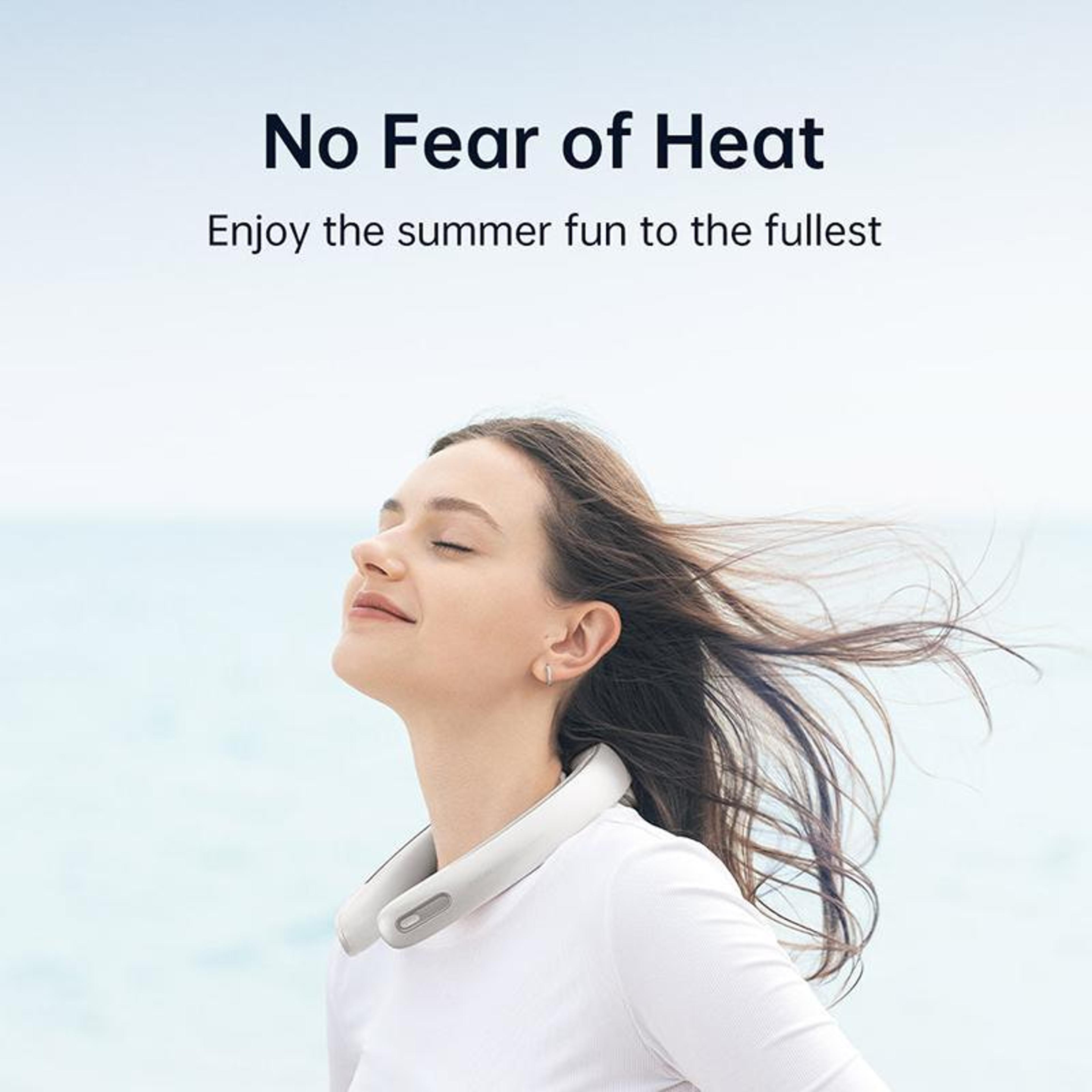 Portable Neck Fan With Dual Turbo Cooling And 100Speed Rechargeable Airflow 10