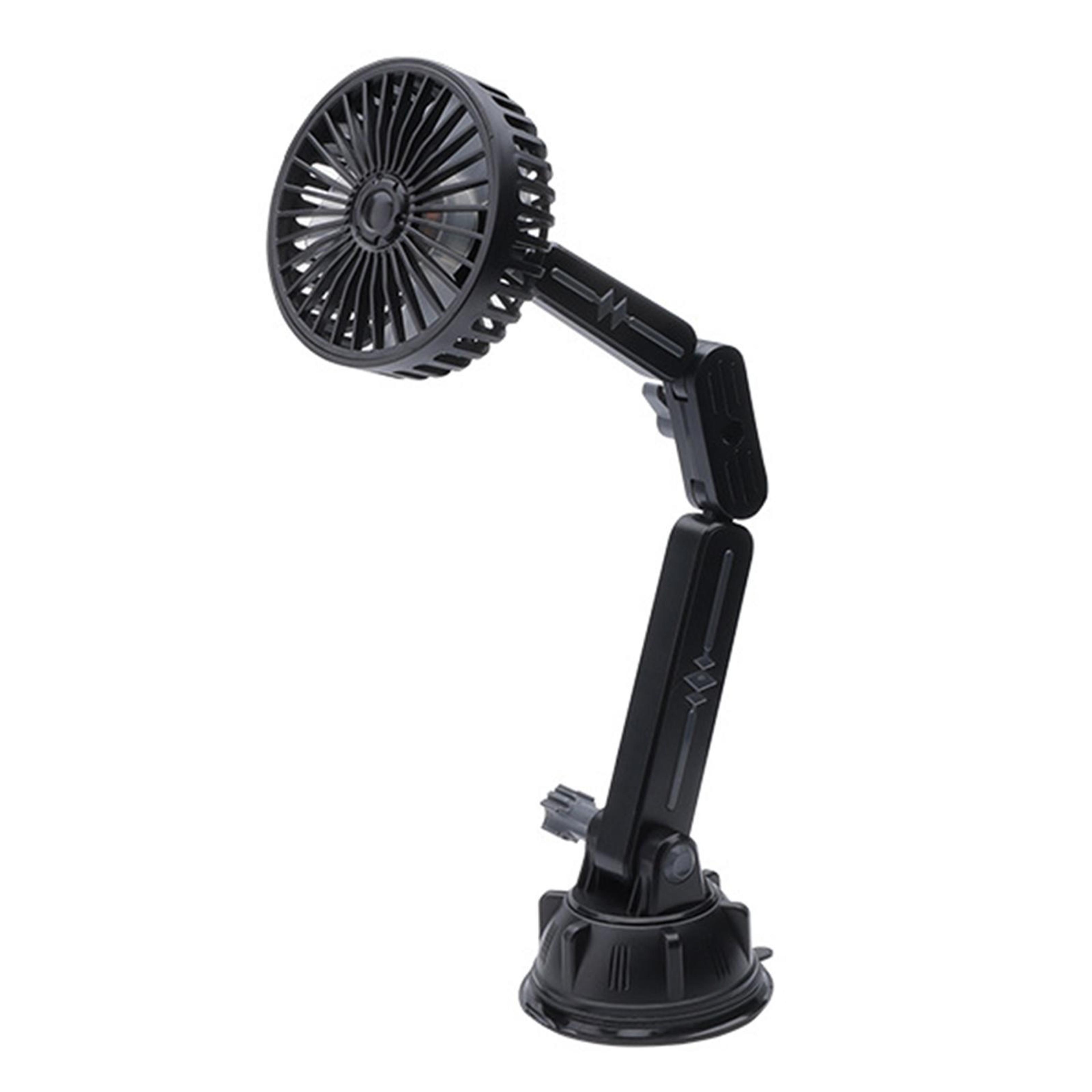 360 Degree Car Suction Cup Fan USB Portable Adjustable Car Cooling Fan For Vehicles 9